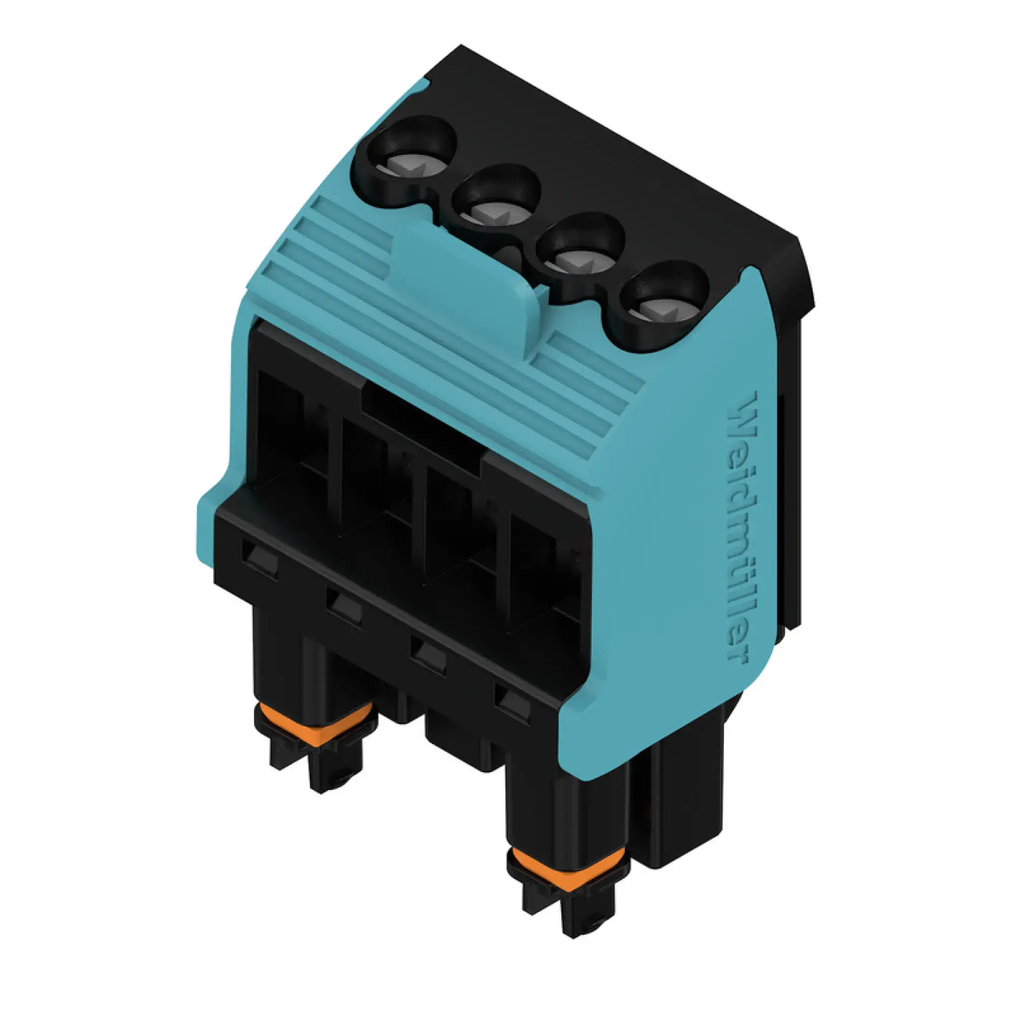 Weidmüller 1069380000 PCB connector (wire connection), 320 V, 10 A, Pitch in mm: 5.00, 3.31 mm², Number of poles: 4, Clamping yoke connection, Box (img_001)