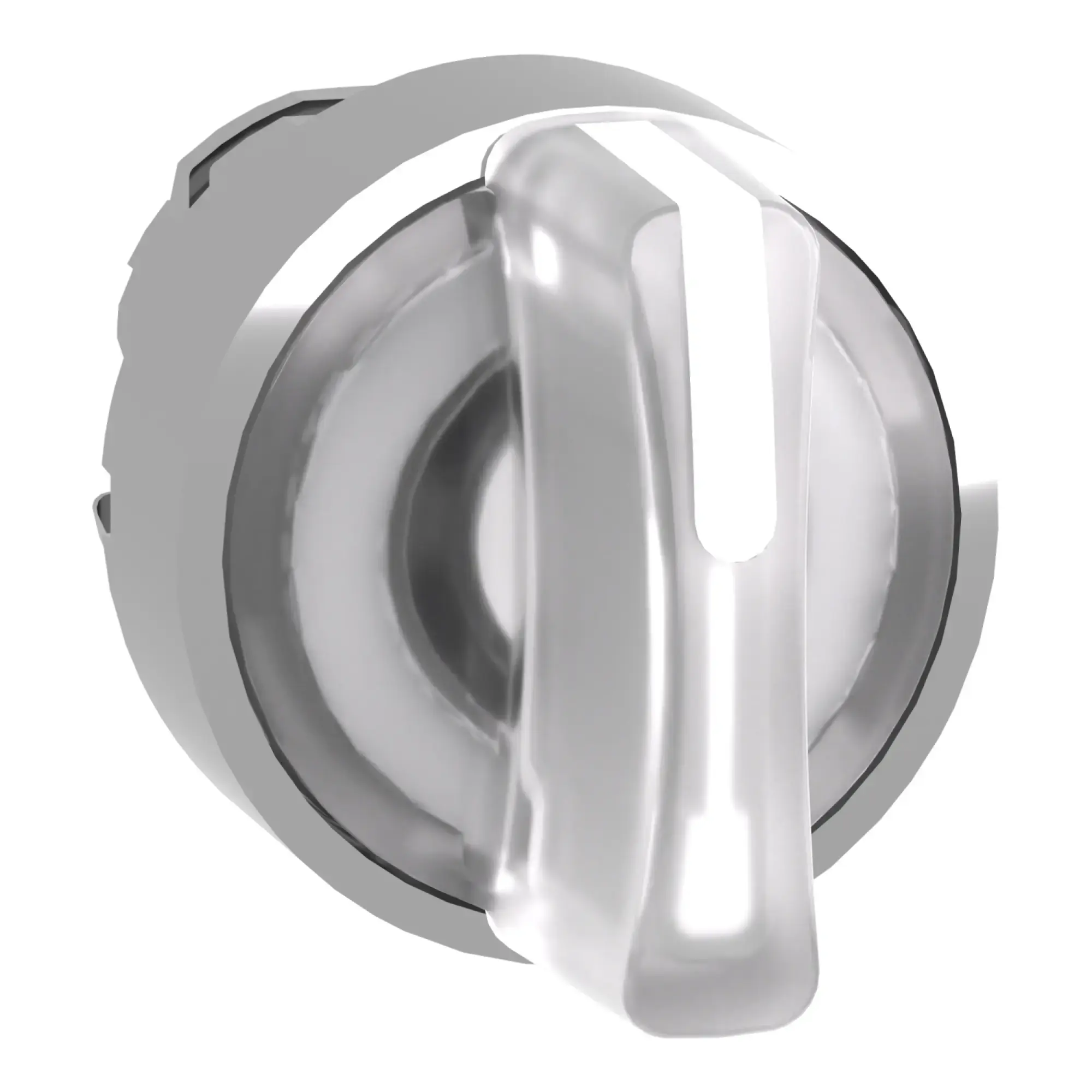 Schneider Electric ZB4BK1313 Illuminated selector switch, front element, Harmony XB4, metal, 22mm, white, for universal LED, 3 positions, latching (img_011)
