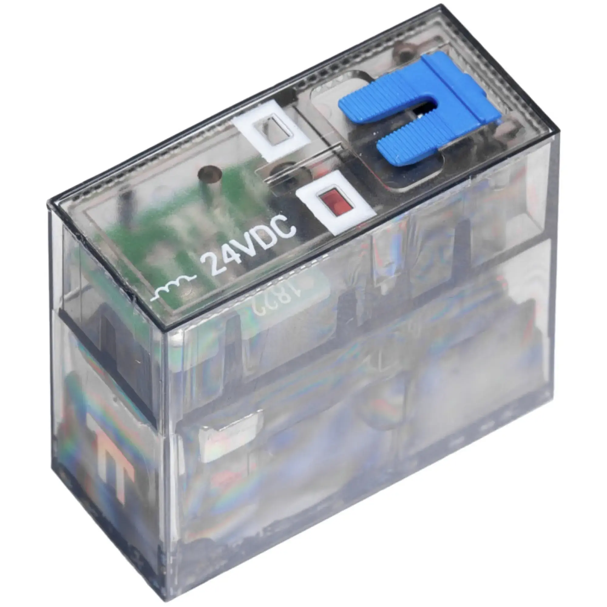 Weidmüller 3052360000 Miniature industrial relay, 24 V DC, No, 1 CO contact (AgNi) , 250 V AC, 16 A, Test button available: Yes (img_001)