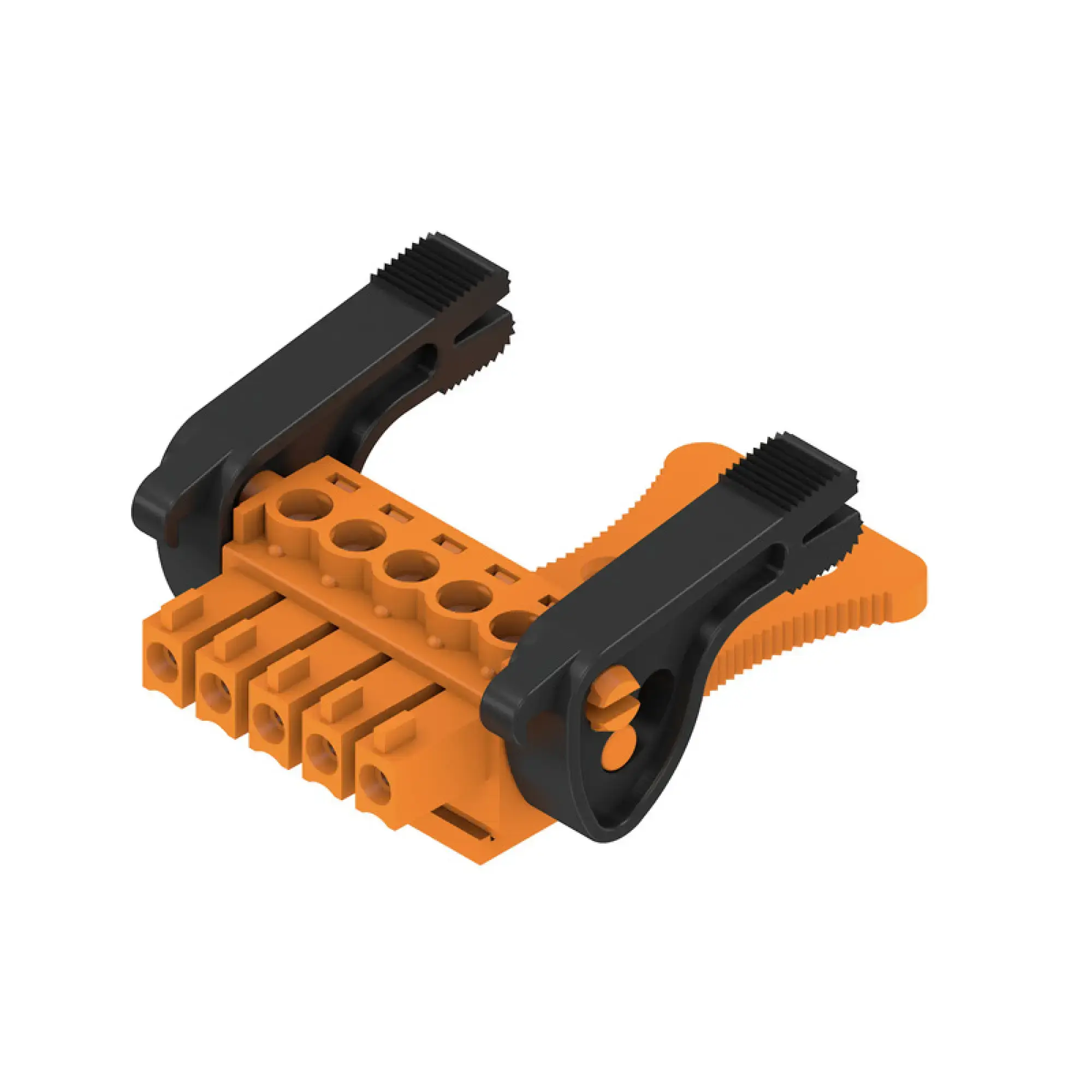 Weidmüller 2442030000 PCB connector (wire connection), 160 V, 17.5 A, Pitch in mm: 3.81, 1.5 mm², Number of poles: 5, Clamping yoke connection, Box (img_001)