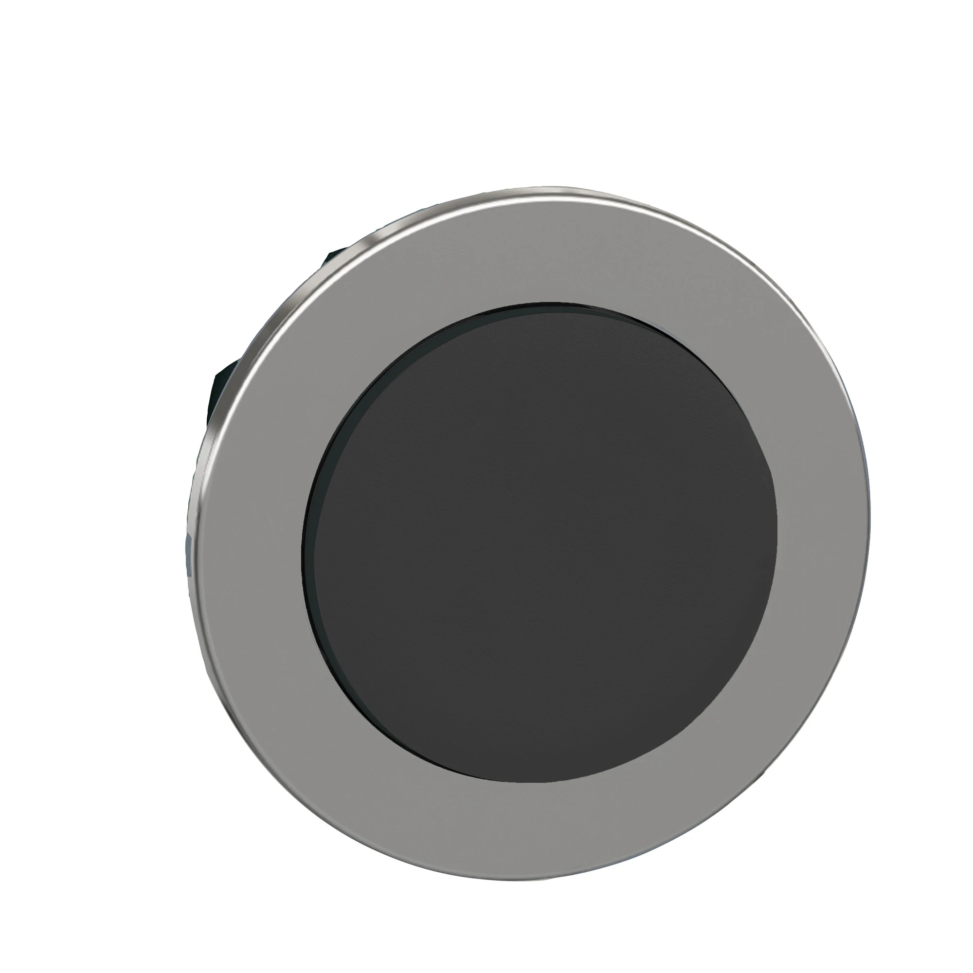 Schneider Electric ZB4FH2 Pushbutton, Front element, Harmony XB4F, Metal, 30mm, black, protruding, unlabelled, latching (img_001)