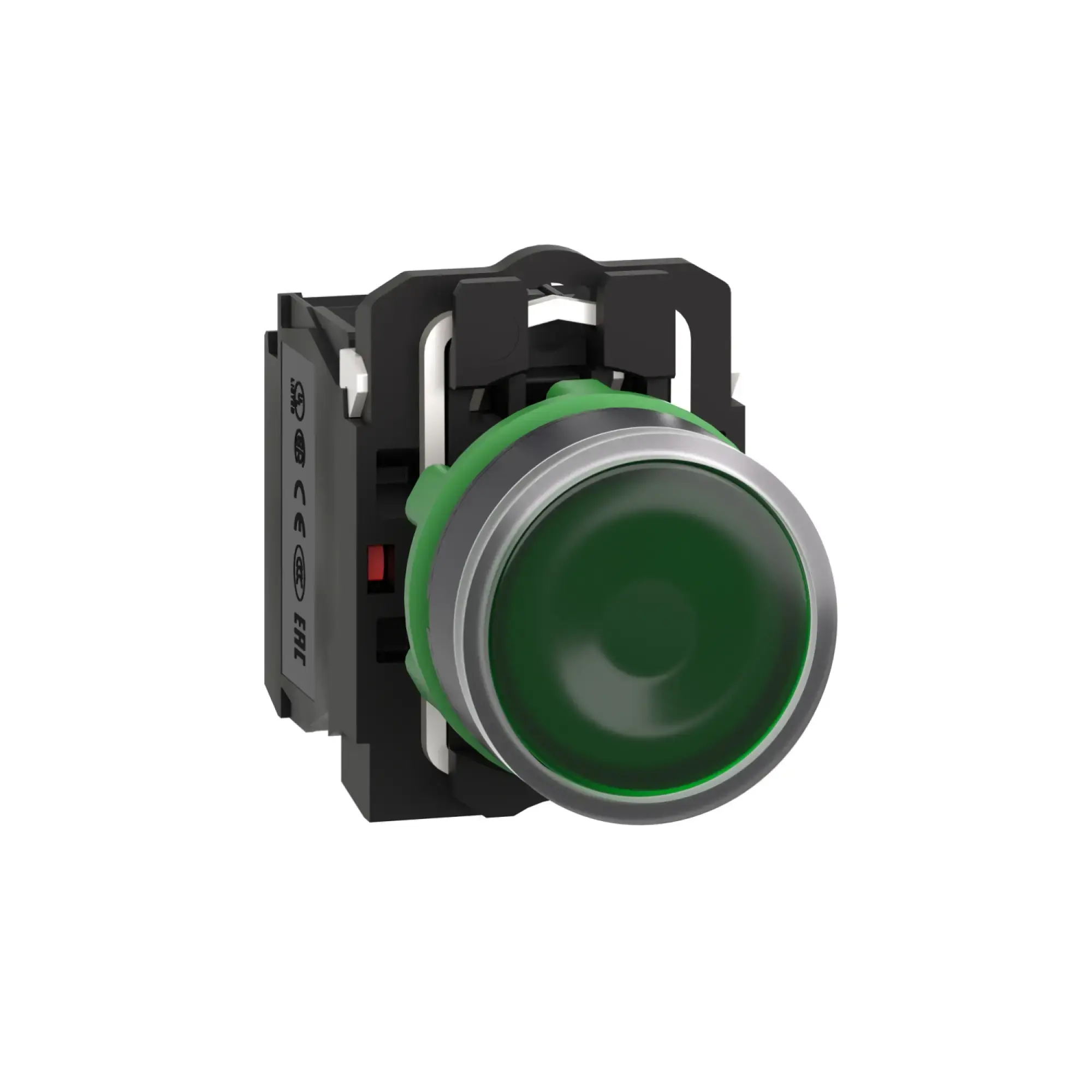 Schneider Electric XB5AW33G5 Illuminated Pushbutton, Harmony XB5, Plastic, Green, 22mm, Universal LED, Smooth Dome, 1NC + 1NO, 110-120V AC (img_001) Schneider Electric XB5AW33G5 Illuminated Pushbutton, Harmony XB5, Plastic, Green, 22mm, Universal LED, Smooth Dome, 1NC + 1NO, 110-120V AC (img_001)
