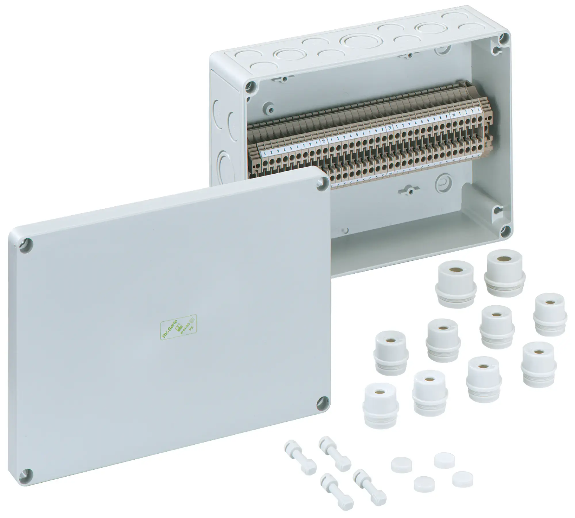 Spelsberg 61503401 Terminal block enclosure, Type of protection IP54/IP66 , max. 4², Impact strength IK07, Protection class II, Ui 400V AC, Halogen free (img_001) Spelsberg 61503401 Terminal block enclosure, Type of protection IP54/IP66 , max. 4², Impact strength IK07, Protection class II, Ui 400V AC, Halogen free (img_001)