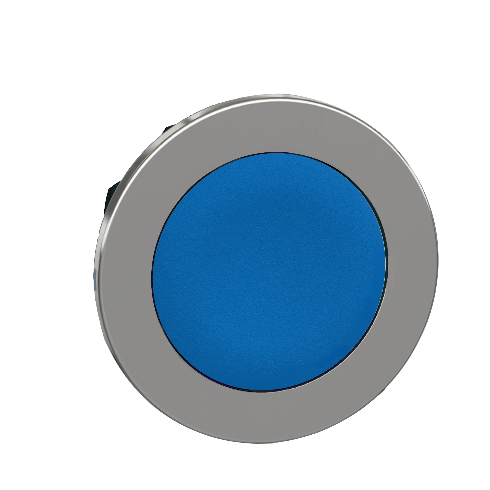 Schneider Electric ZB4FA6 Pushbutton, Front Element, Harmony XB4F, Metal, 30mm, Blue, Unmarked, Momentary (img_001)