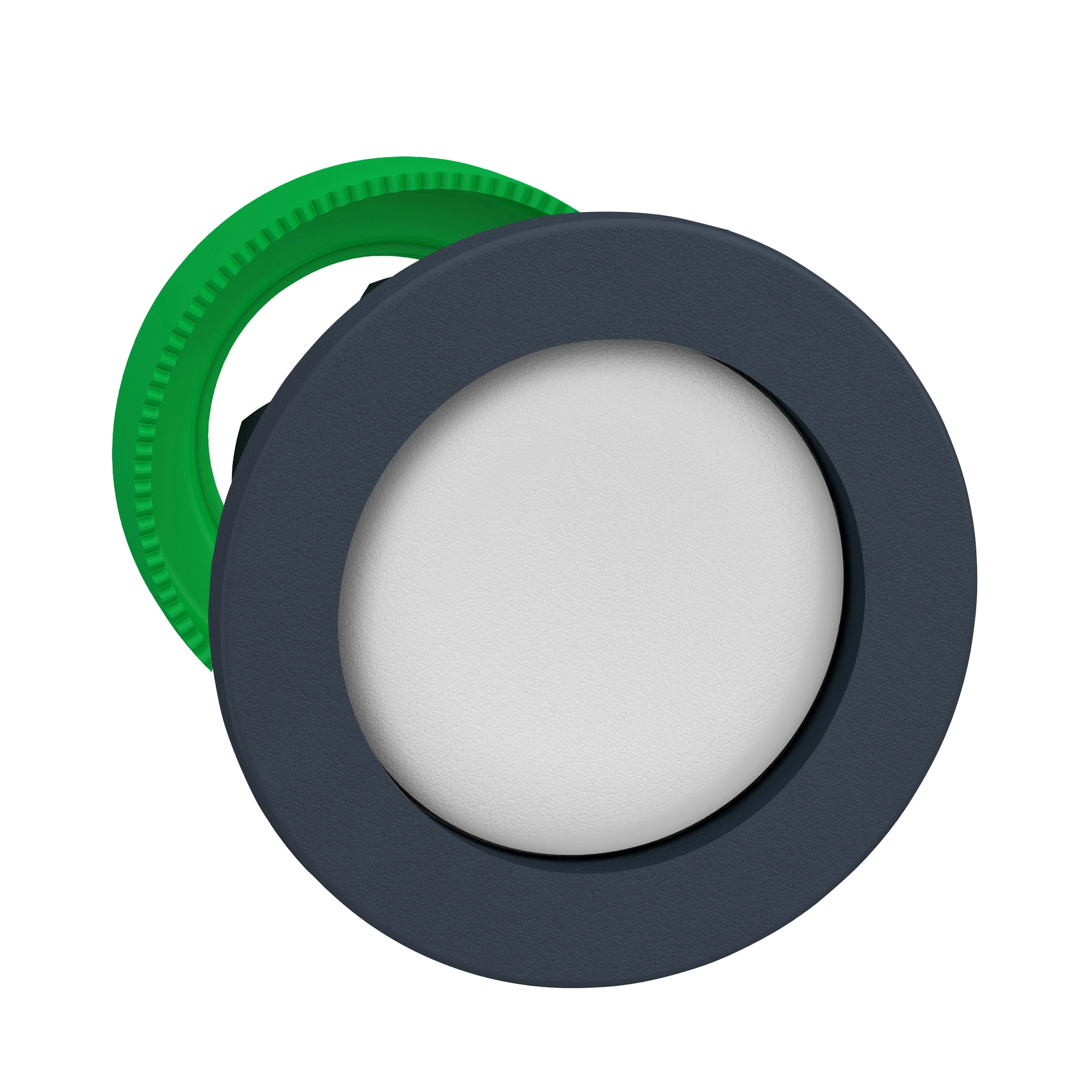 Schneider Electric ZB5FA16 Pushbutton, Front Element, Harmony XB5F, Plastic, 30mm, White, Reset, Unmarked, Momentary (img_001)
