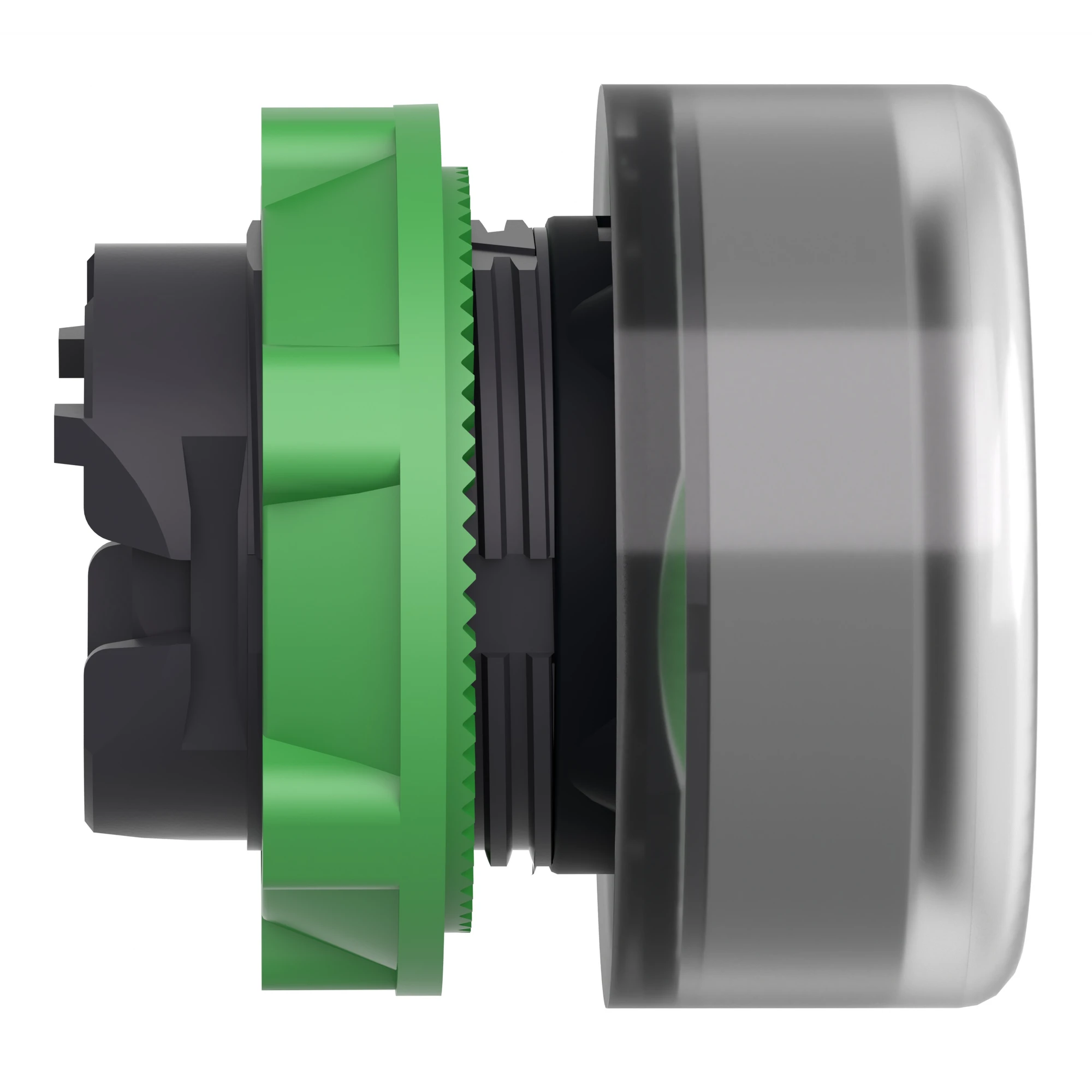 Schneider Electric ZB5APA2C0 Pushbutton, Front Element, Harmony XB5, Plastic, 22mm, Light Grey, Black, Blank, Momentary, With Protective Cover (img_002)