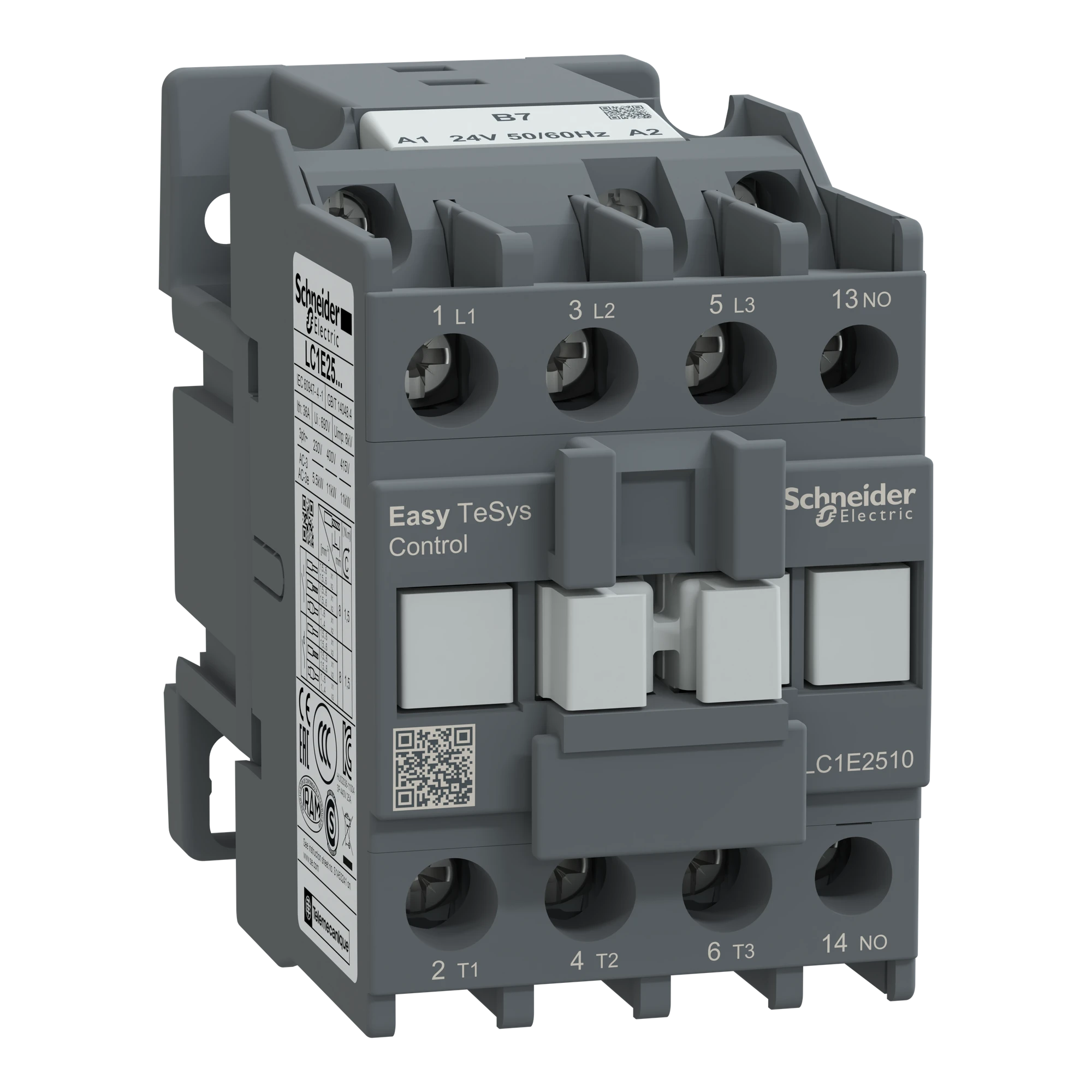 Schneider Electric LC1E2510B7 Easy TeSys Leistungsschütz 3P 25A 1NO 24V AC 50/60Hz (img_001) Schneider Electric LC1E2510B7 Easy TeSys Leistungsschütz 3P 25A 1NO 24V AC 50/60Hz (img_001)