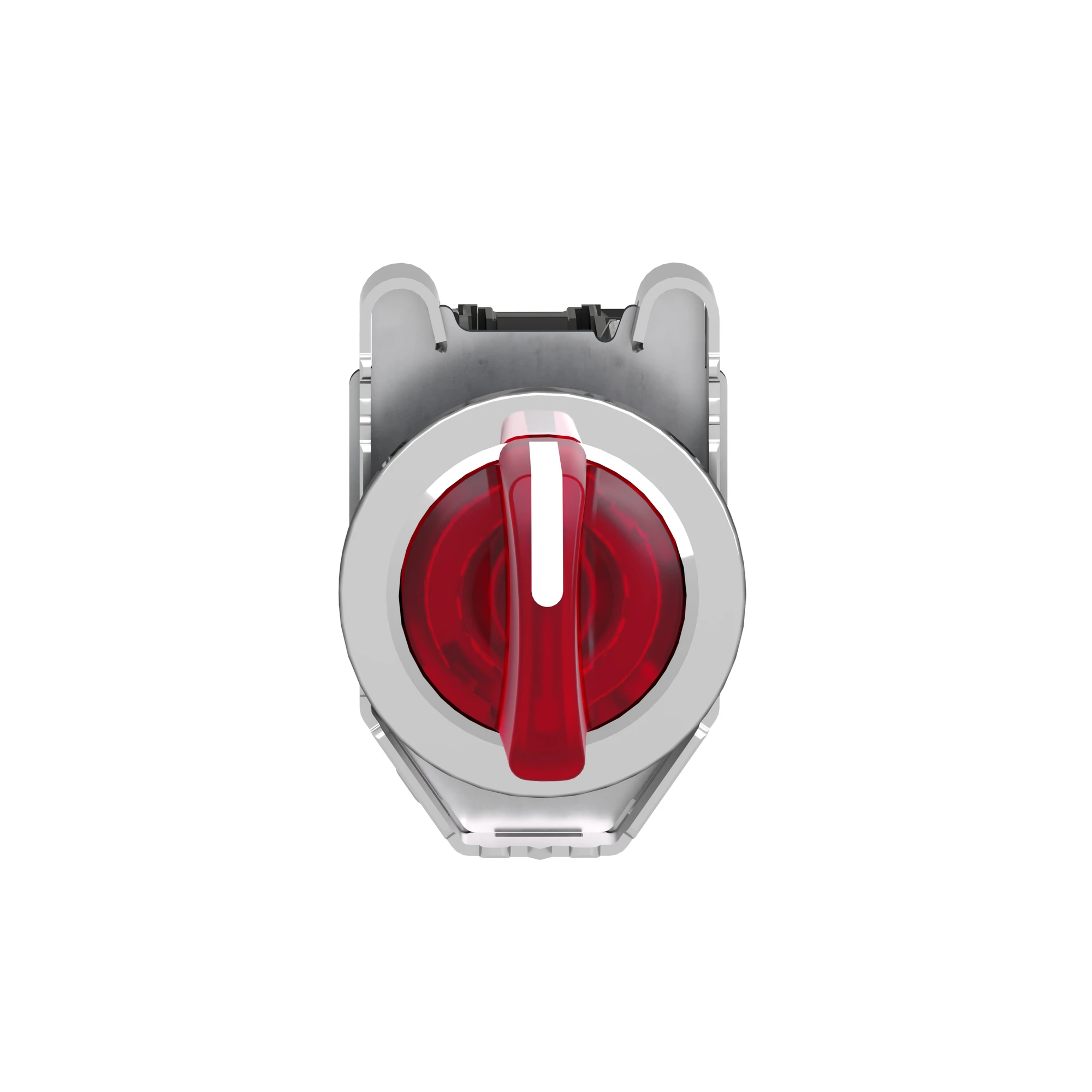 Schneider Electric XB4FK134M5 Pilot light selector switch, Harmony XB4F, metal, 30mm, red, universal LED, 3 positions, 1NC+1NO, 230-240V AC (img_006)