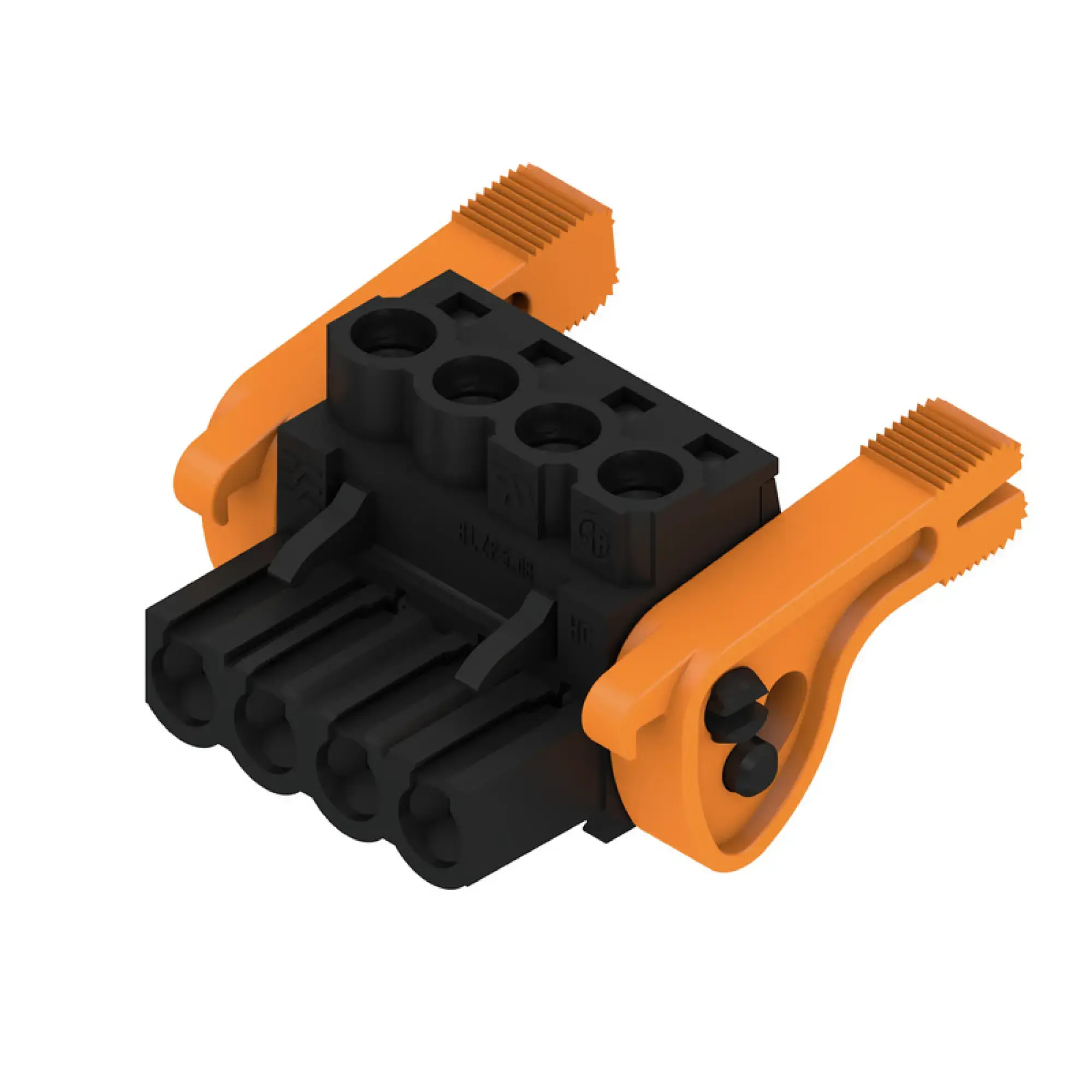 Weidmüller 1945080000 PCB connector (wire connection), 320 V, 23 A, Pitch in mm: 5.08, 4 mm², Number of poles: 4, Clamping yoke connection, Box (img_001)