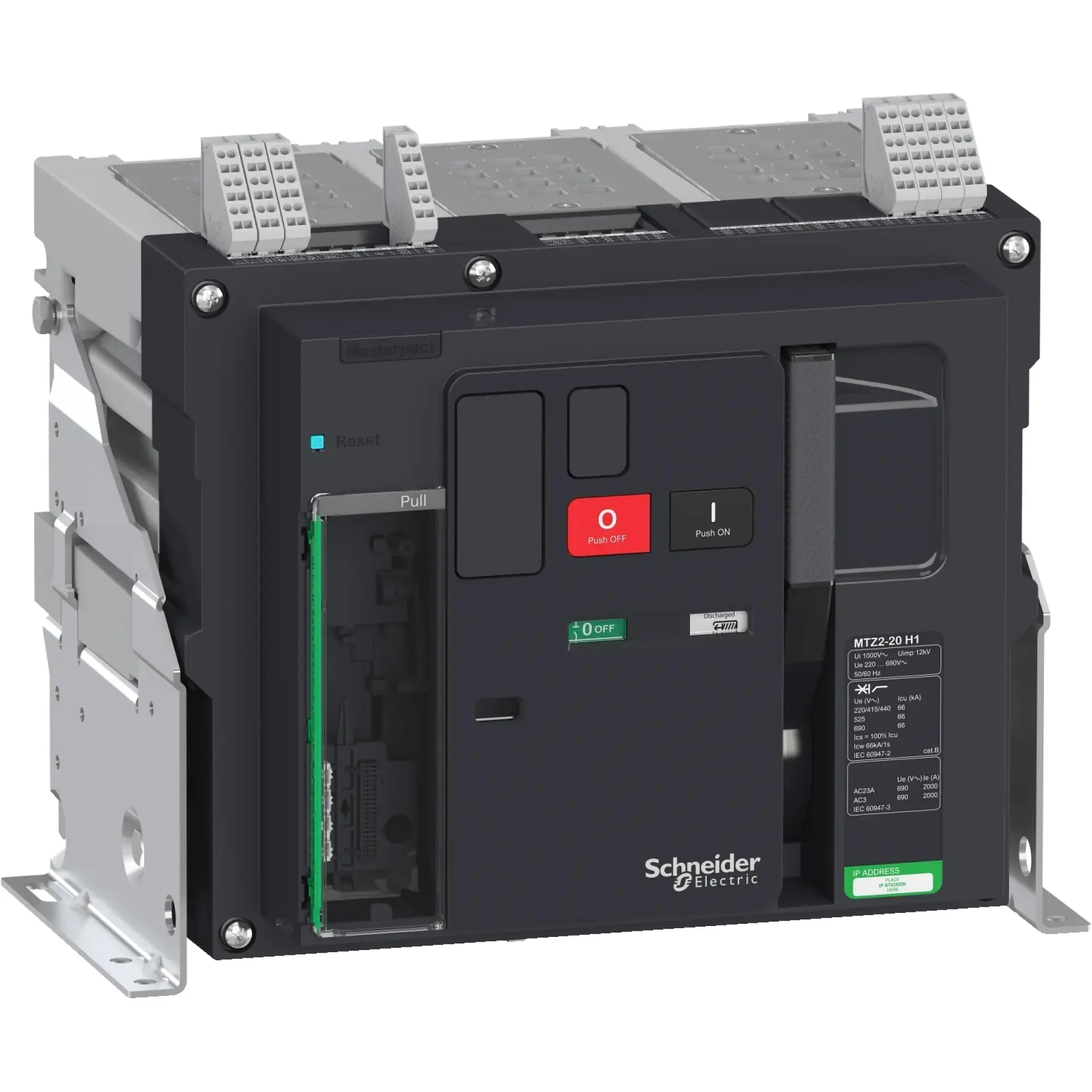 Schneider Electric LV848057 MasterPact MTZ2 2000A H1 Icu=66kA/440V 3P Fixed-mount Basic Switch (img_002)