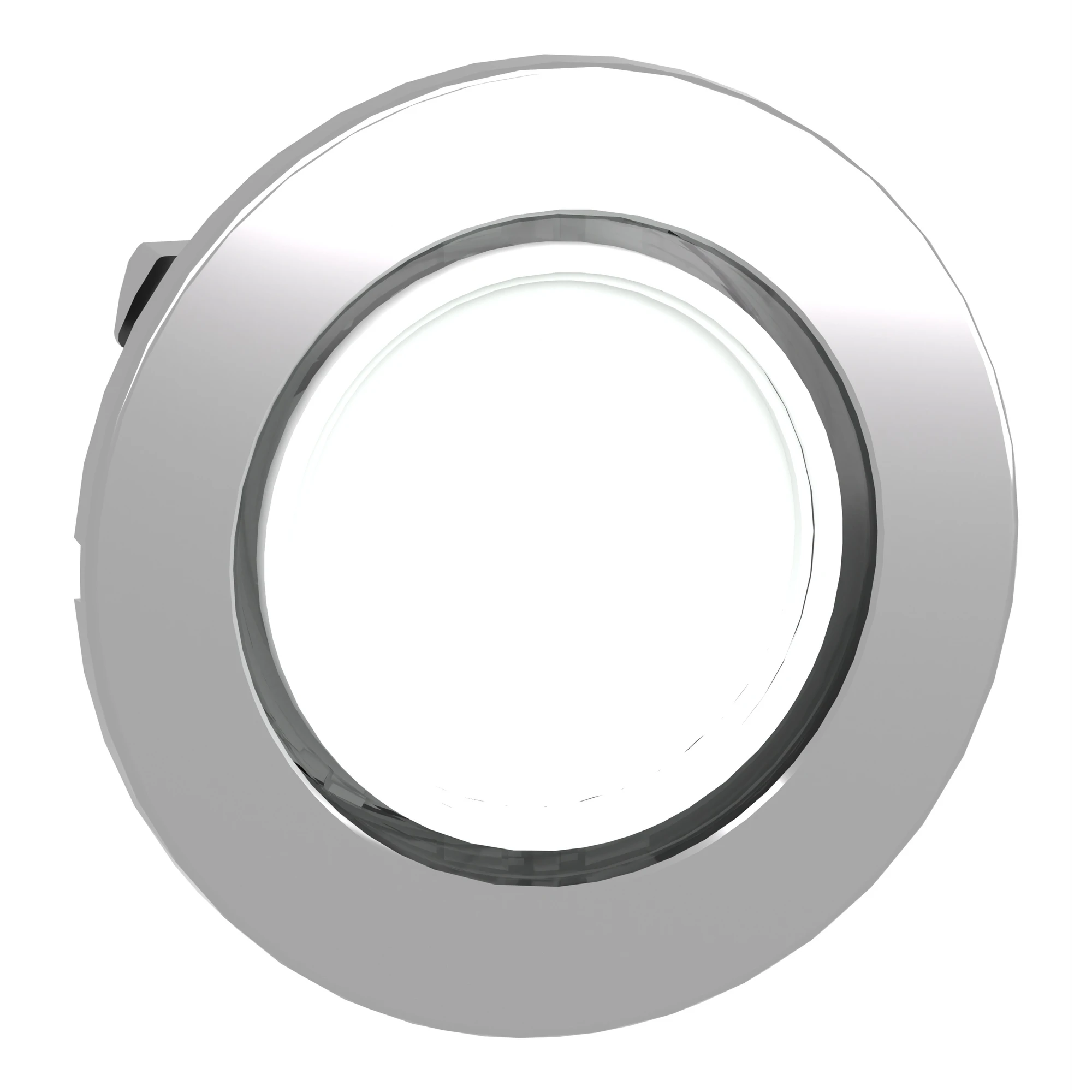 Schneider Electric ZB4FV013 Pilot light, front element, Harmony XB4F, metal, 30mm, white, for universal LED, smooth dome (img_001)