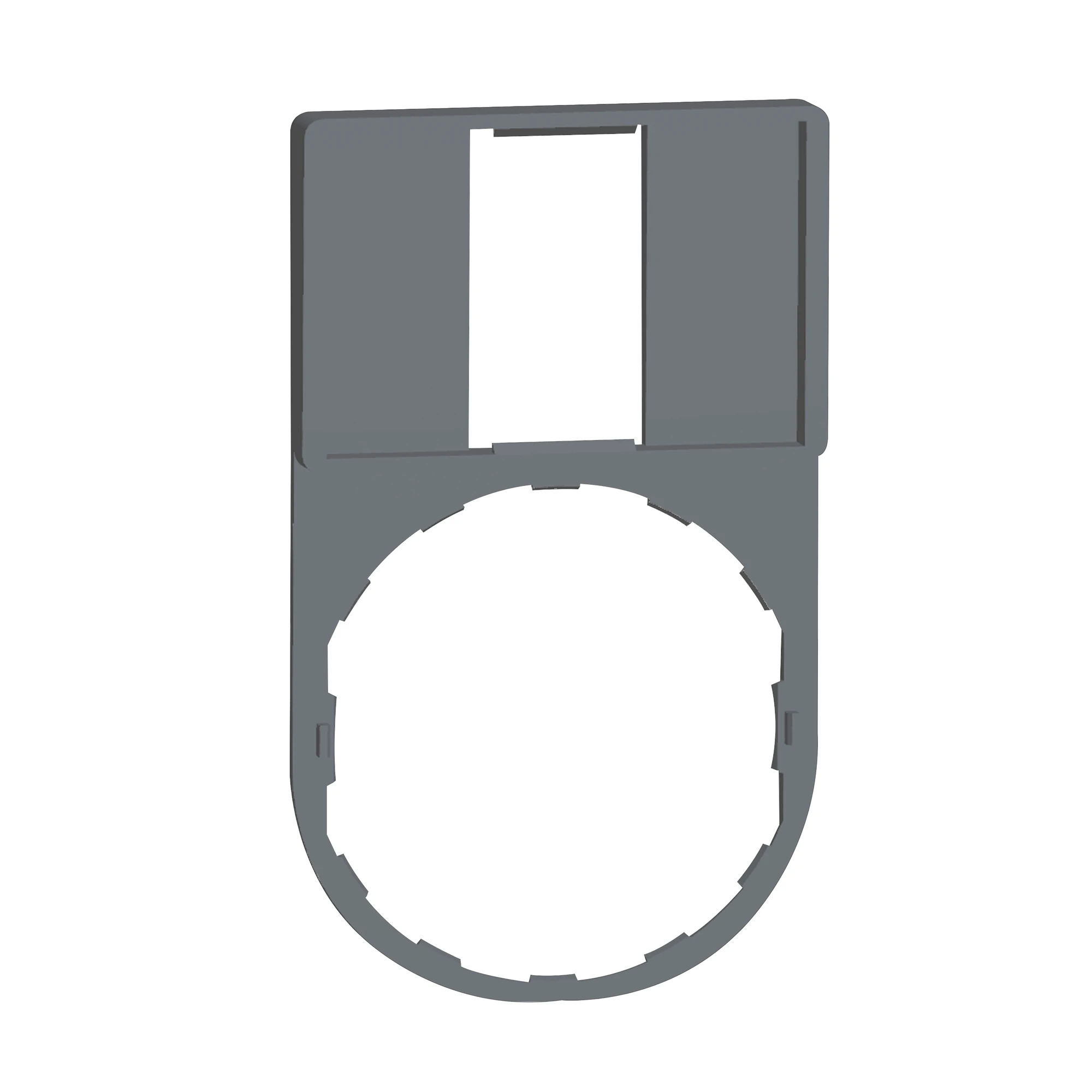 Schneider Electric ZBZ33C0 Label holder, plastic, 30x50mm, for Harmony 22mm, in gray (img_001) Schneider Electric ZBZ33C0 Label holder, plastic, 30x50mm, for Harmony 22mm, in gray (img_001)