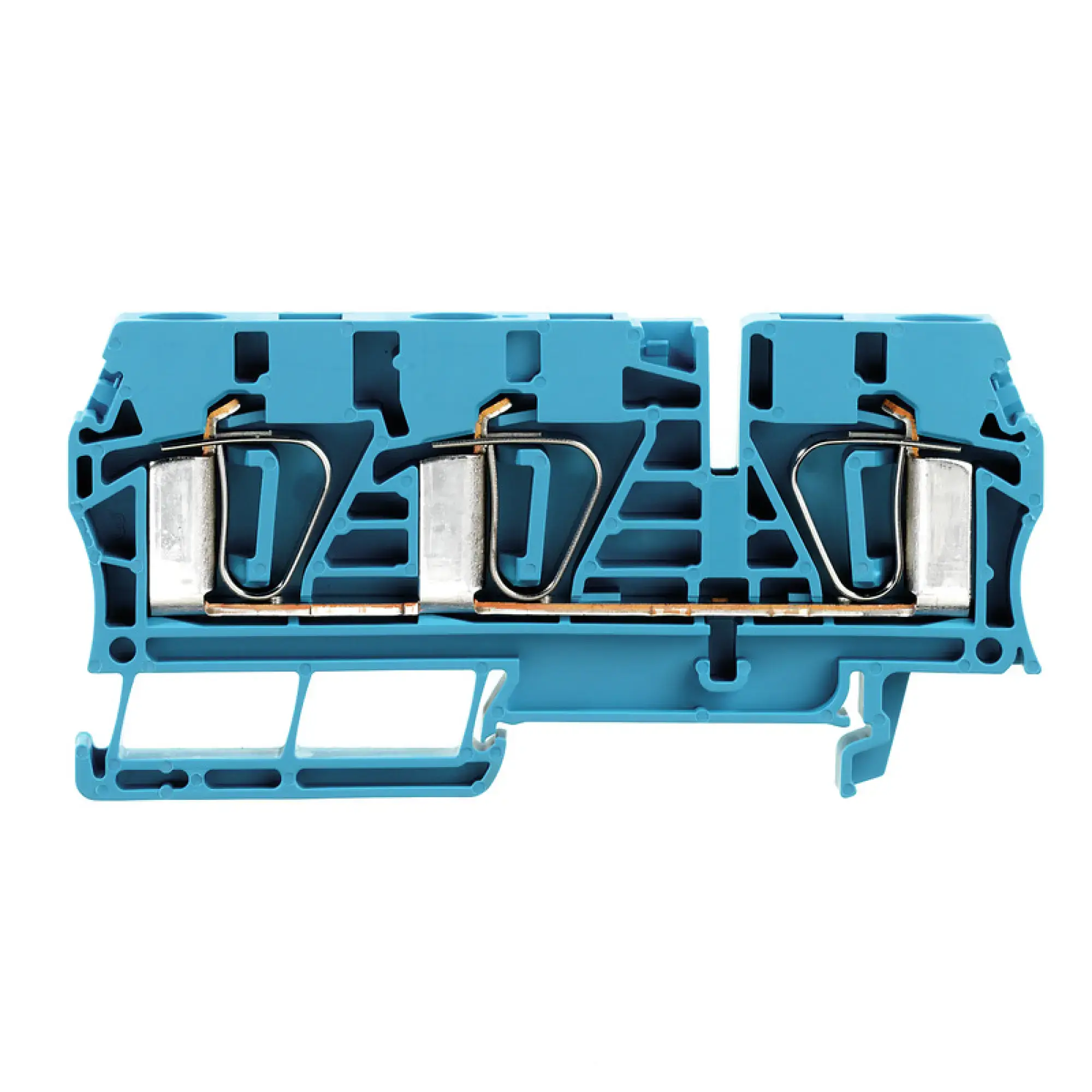 Weidmüller 7907420000 Feed-through terminal block, Tension-clamp connection, blue, 6 mm², 41 A, 800 V, Number of connections: 3 (img_001) Weidmüller 7907420000 Feed-through terminal block, Tension-clamp connection, blue, 6 mm², 41 A, 800 V, Number of connections: 3 (img_001)