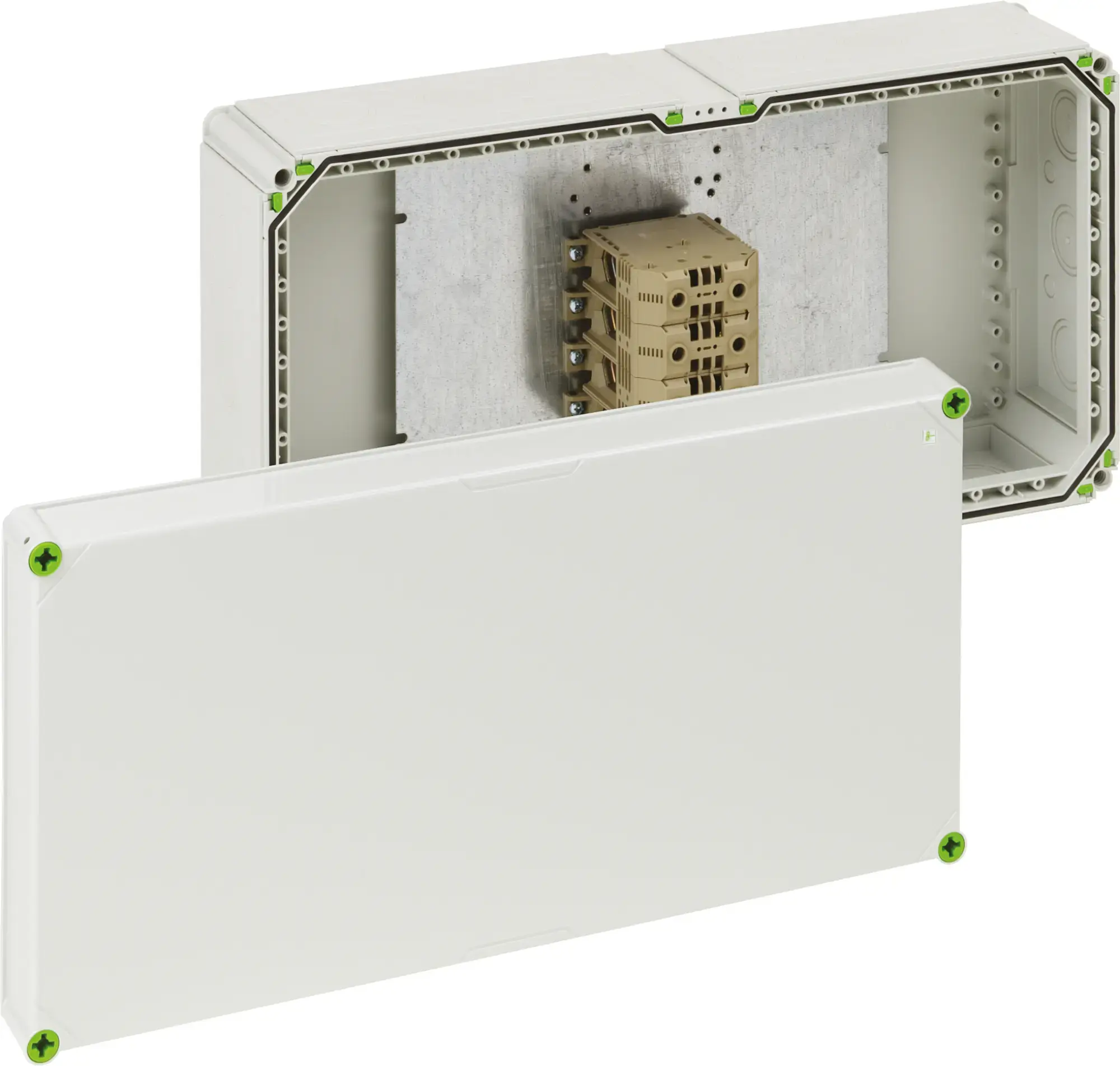 Spelsberg 49059401 Junction box, Type of protection IP65, Max. conductor cross section 240², Impact strength IK08, Protection class II, Ui 690V AC, Halogen free (img_001)