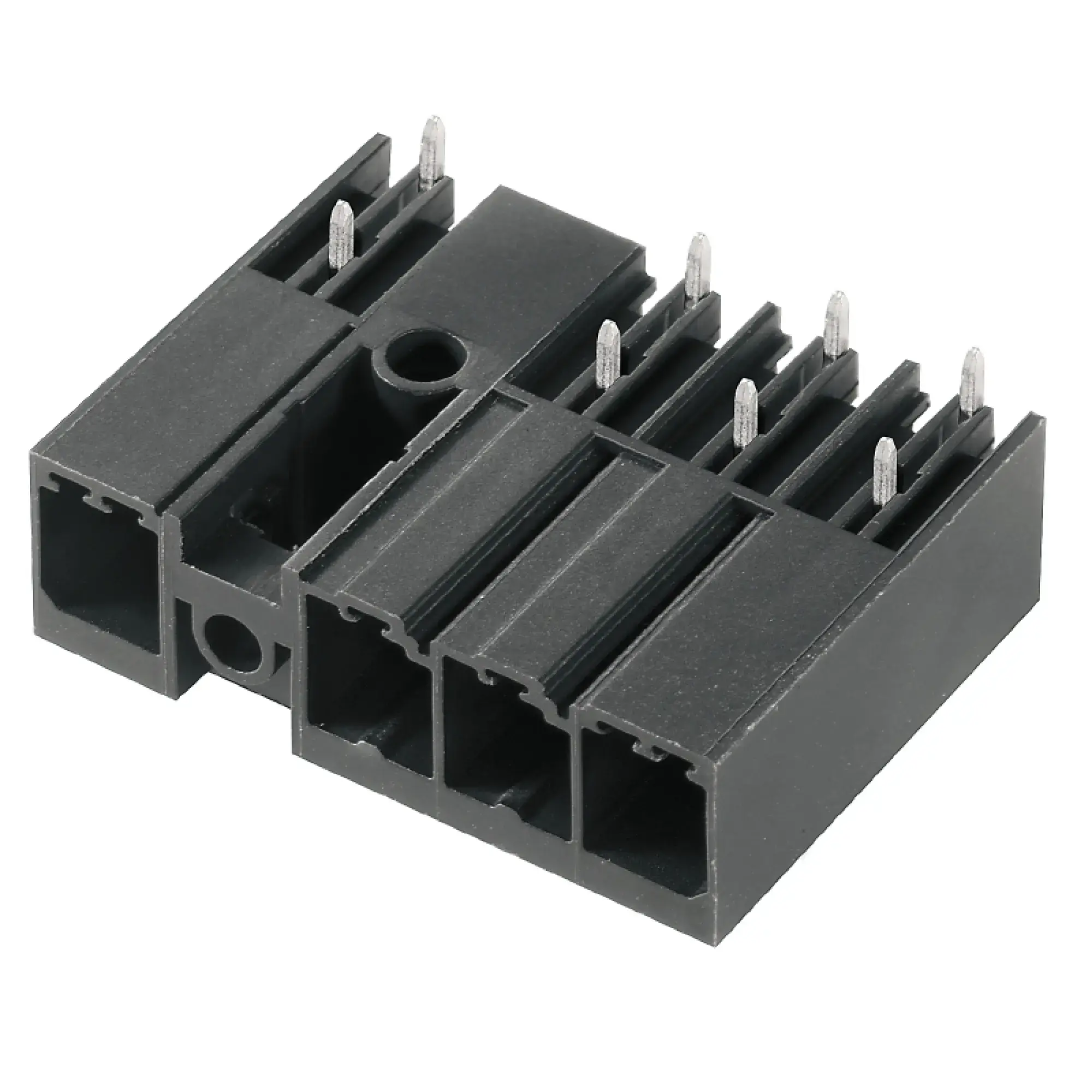 Weidmüller 1156520000 PCB connector (board connection), 630 V, 41 A, Pitch in mm: 7.62, Number of poles: 4, THT solder connection, Box (img_001) Weidmüller 1156520000 PCB connector (board connection), 630 V, 41 A, Pitch in mm: 7.62, Number of poles: 4, THT solder connection, Box (img_001)