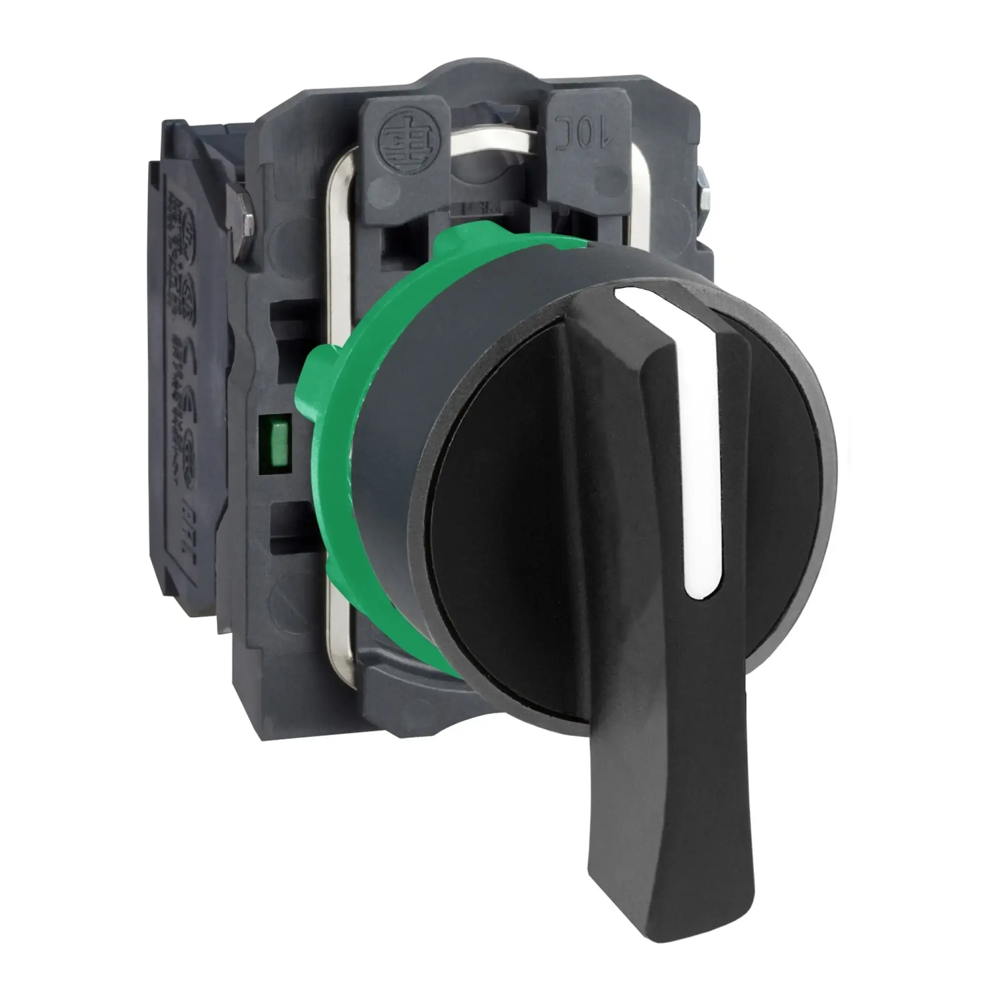 Schneider Electric XB5AJ53 Selector switch, Harmony XB5, plastic, black, 3 positions, 22mm, center latching, right left momentary, 2NO (img_002)