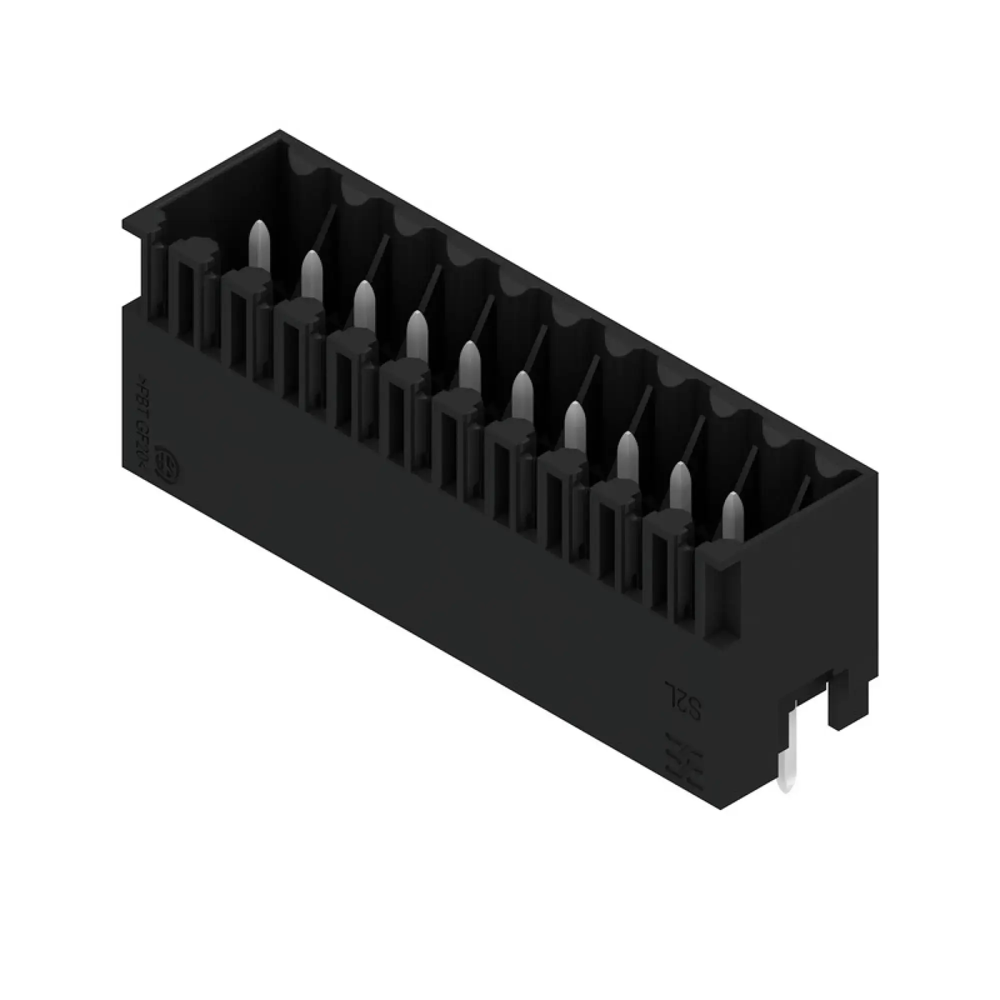 Weidmüller 1729030000 PCB connector (board connection), 125 V, 10 A, Pitch in mm: 3.50, Number of poles: 22, THT solder connection, Box (img_001)