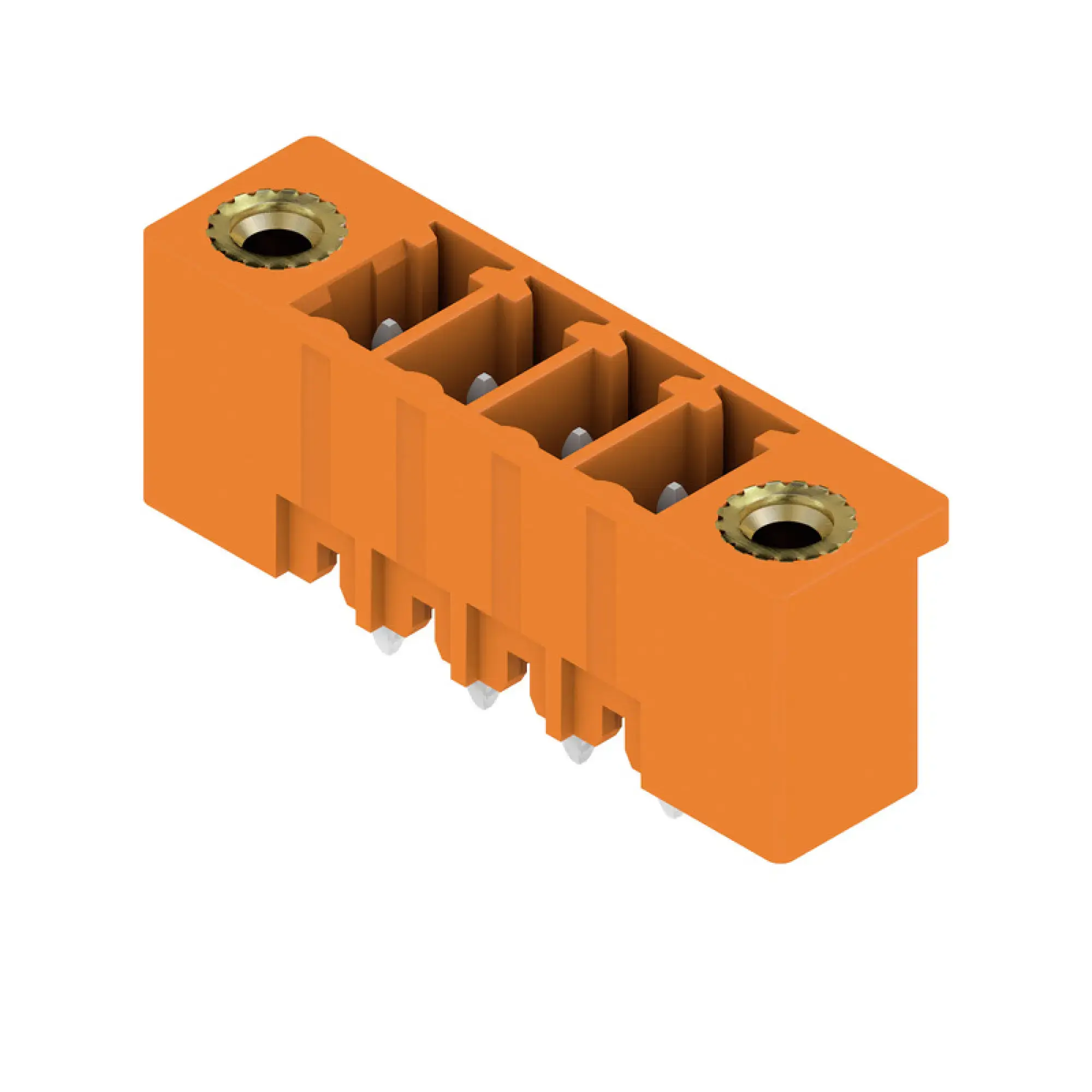 Weidmüller 1943200000 PCB connector (board connection), 160 V, 17.5 A, Pitch in mm: 3.81, Number of poles: 4, THT solder connection, Box (img_001)