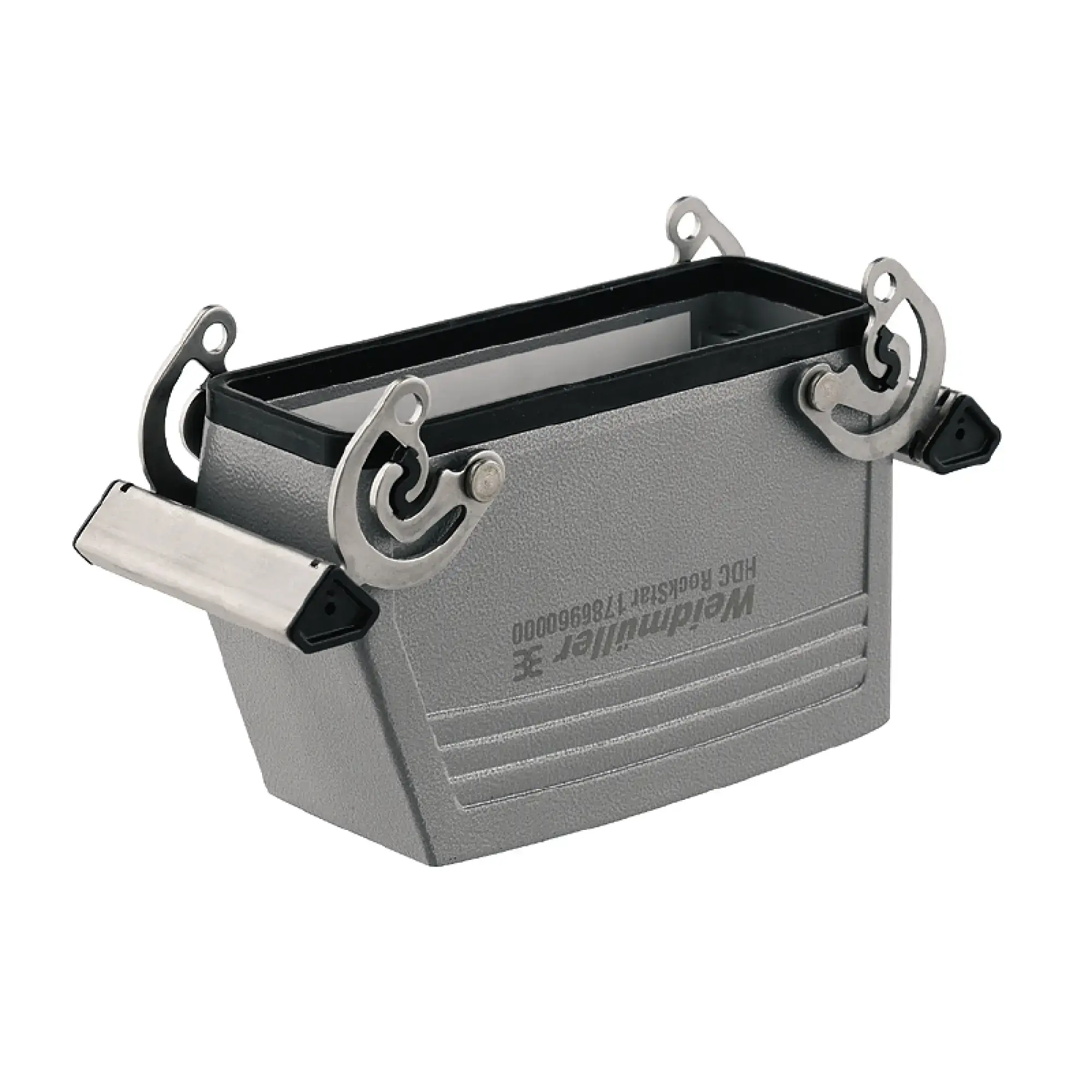Weidmüller 1661810000 Housing (industry plug-in connectors), Coupling housing, Side-locking clamp on lower side, Size: 8, IP65 (in plugged condition) (img_001)