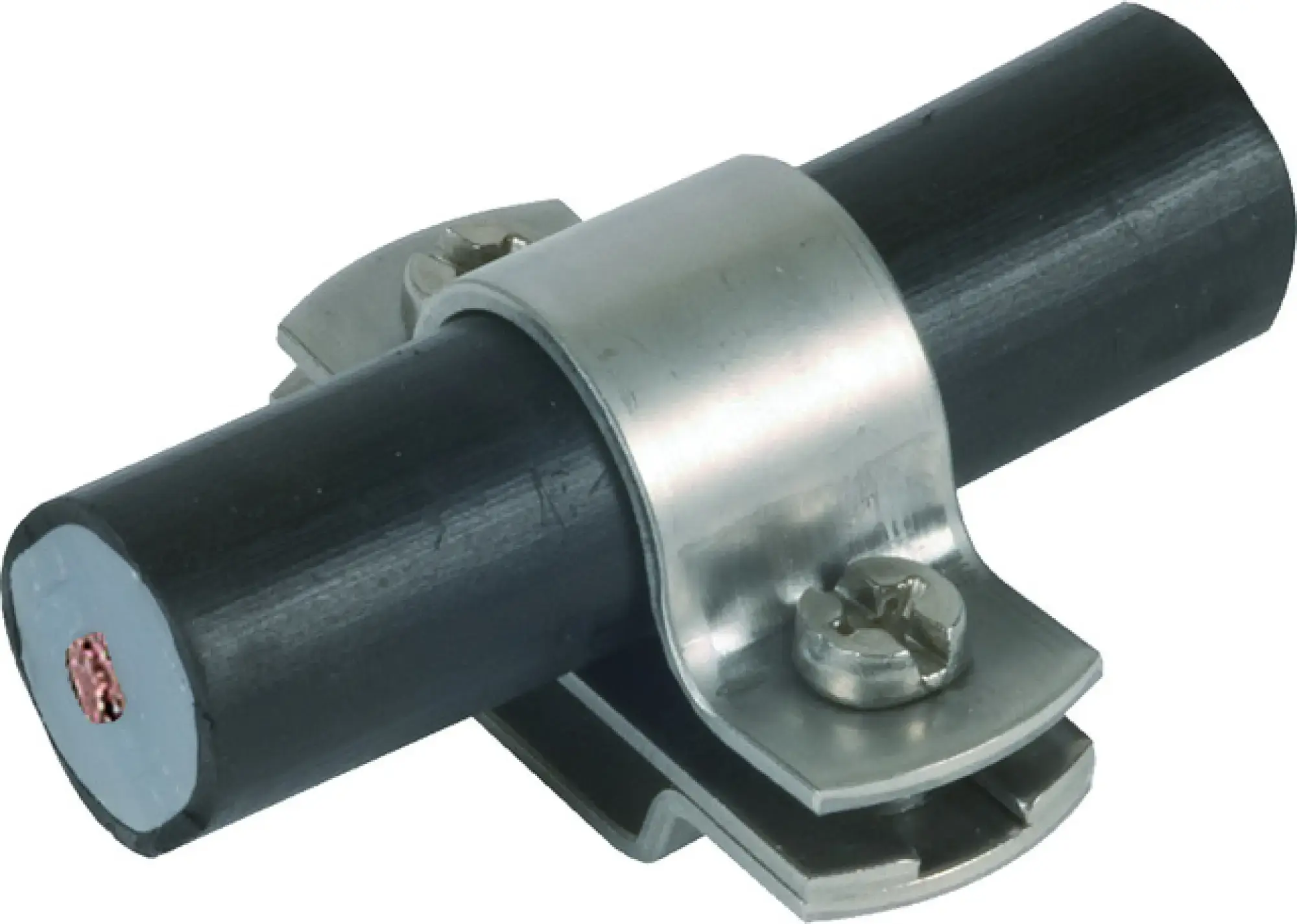 Dehn 275229 Conductor holder for HVI Conductor D 20mm w. slotted hole 16x6.5mm, StSt (img_001) Dehn 275229 Conductor holder for HVI Conductor D 20mm w. slotted hole 16x6.5mm, StSt (img_001)