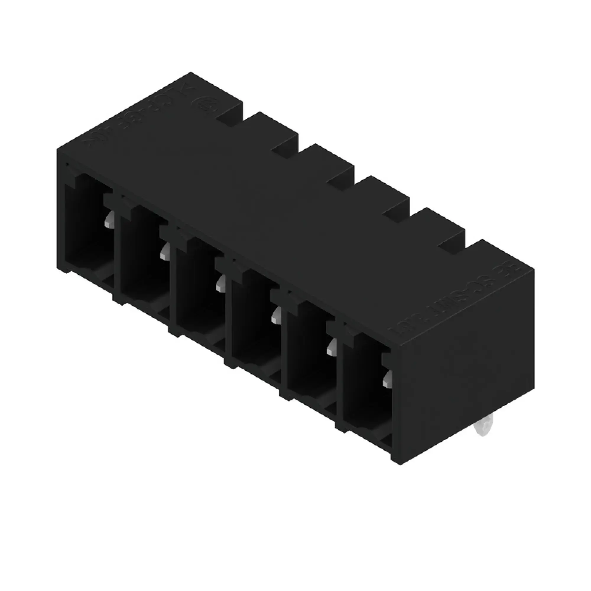 Weidmüller 1862510000 PCB connector (board connection), 160 V, 17.5 A, Pitch in mm: 3.81, Number of poles: 6, THT/THR solder connection, Box (img_001)