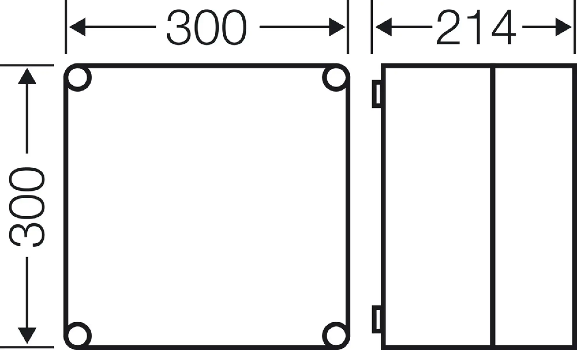 Hensel 2000009 Mi-Leergehäuse, Einbaumaße 275x275x191mm, nicht durchsicht. Deckel Mi 0211 (img_003) Hensel 2000009 Mi-Leergehäuse, Einbaumaße 275x275x191mm, nicht durchsicht. Deckel Mi 0211 (img_003)