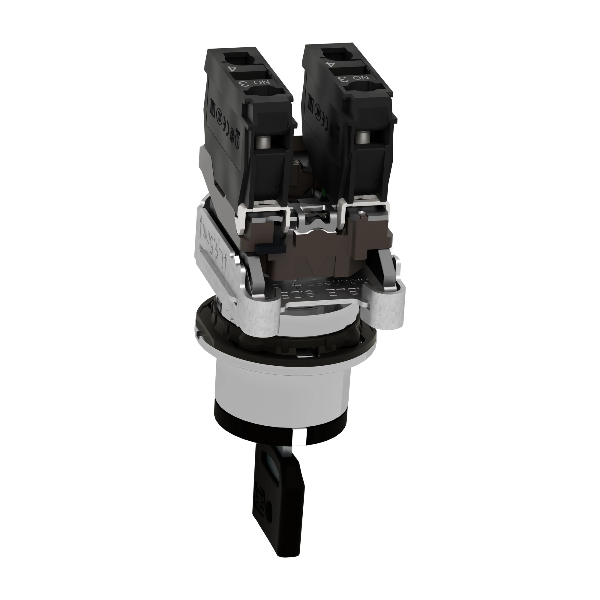 Schneider Electric XB4FG03 Key switch, Harmony XB4F, metal, 30mm, black, 3 positions, latching, Ronis 455, 2S (img_006) Schneider Electric XB4FG03 Key switch, Harmony XB4F, metal, 30mm, black, 3 positions, latching, Ronis 455, 2S (img_006)