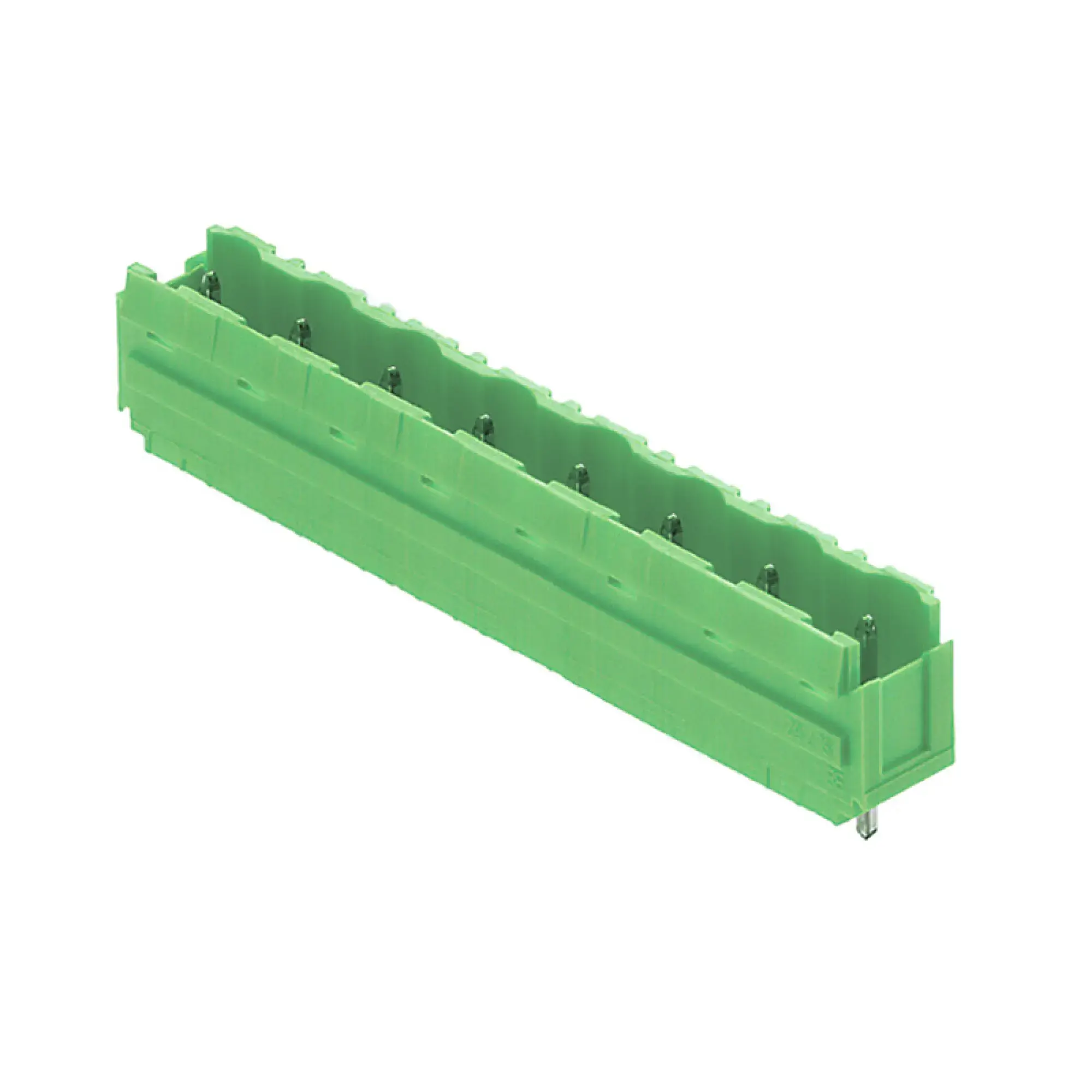 Weidmüller 2775050000 PCB connector (board connection), 630 V, Pitch in mm: 7.62, Number of poles: 8, THT solder connection, Box SL 7.62/08/180B 3.2SN GN BX (img_001) Weidmüller 2775050000 PCB connector (board connection), 630 V, Pitch in mm: 7.62, Number of poles: 8, THT solder connection, Box SL 7.62/08/180B 3.2SN GN BX (img_001)