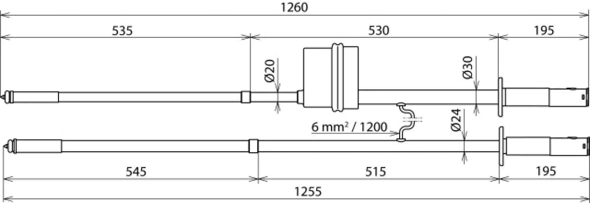 Dehn 767671 D.c. voltage detector PHE/G II with positive pole on test prod 1-24kV (img_002)