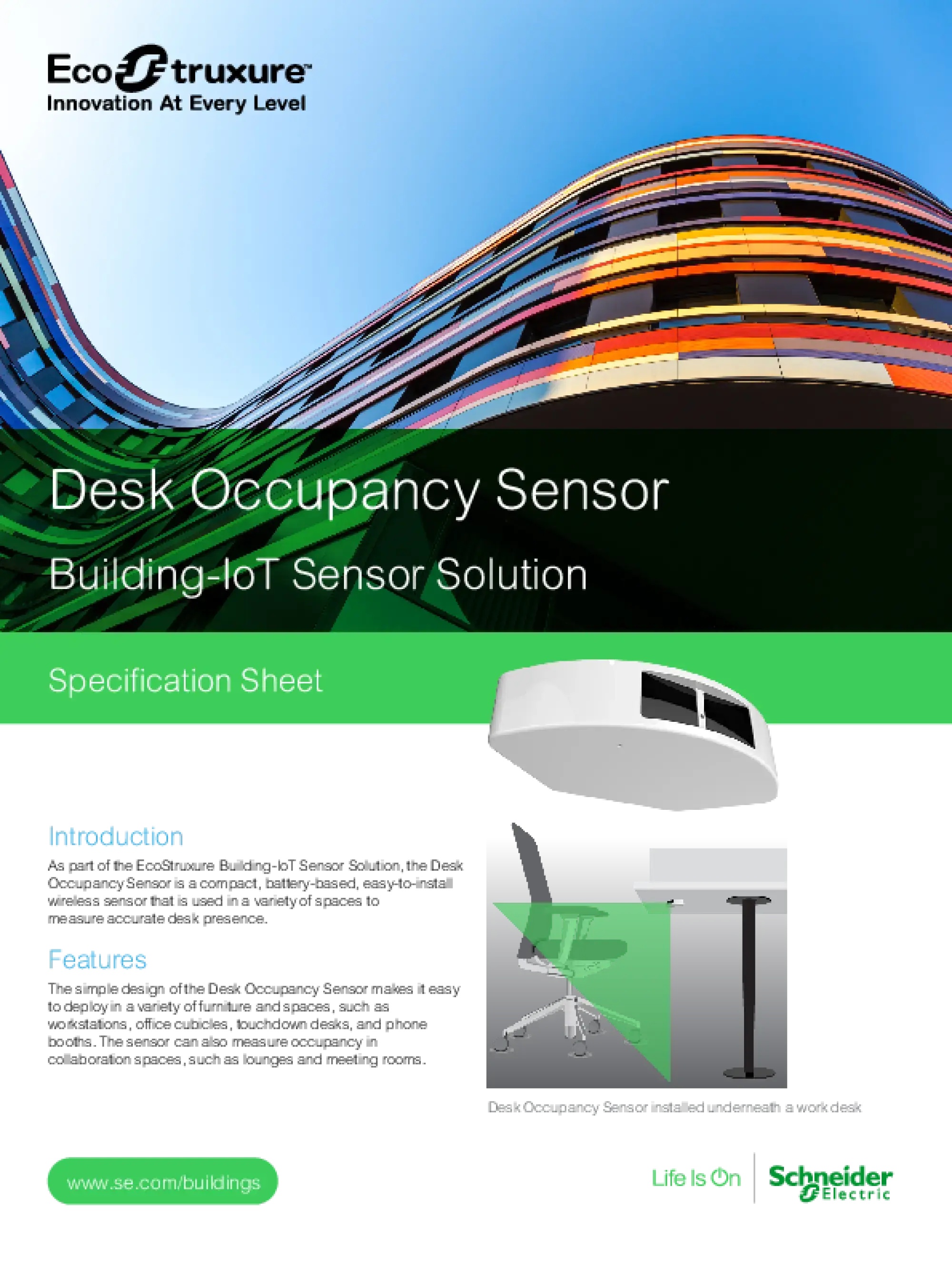 Schneider Electric EBIOTPCWD Tischbelegungssensor, EcoStruxure Building-IoT Sensor Solution, drahtlos EBIOTPCWD (img_003)