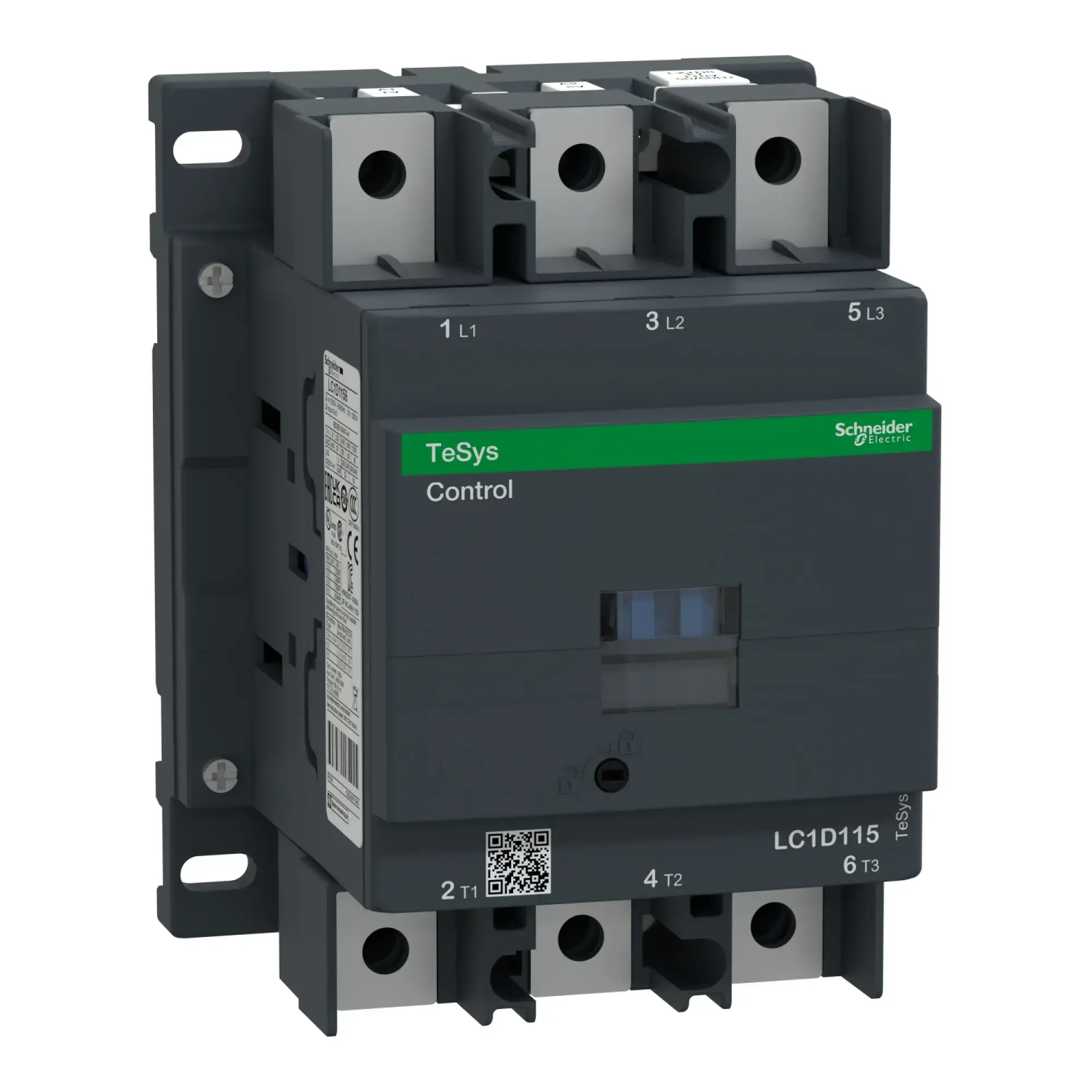 Schneider Electric LC1D1156P7 Power contactor LC1D 3p, +1NO+1NC, 55 kW, 115 A, 400 V AC3, coil 230 V AC (img_002)