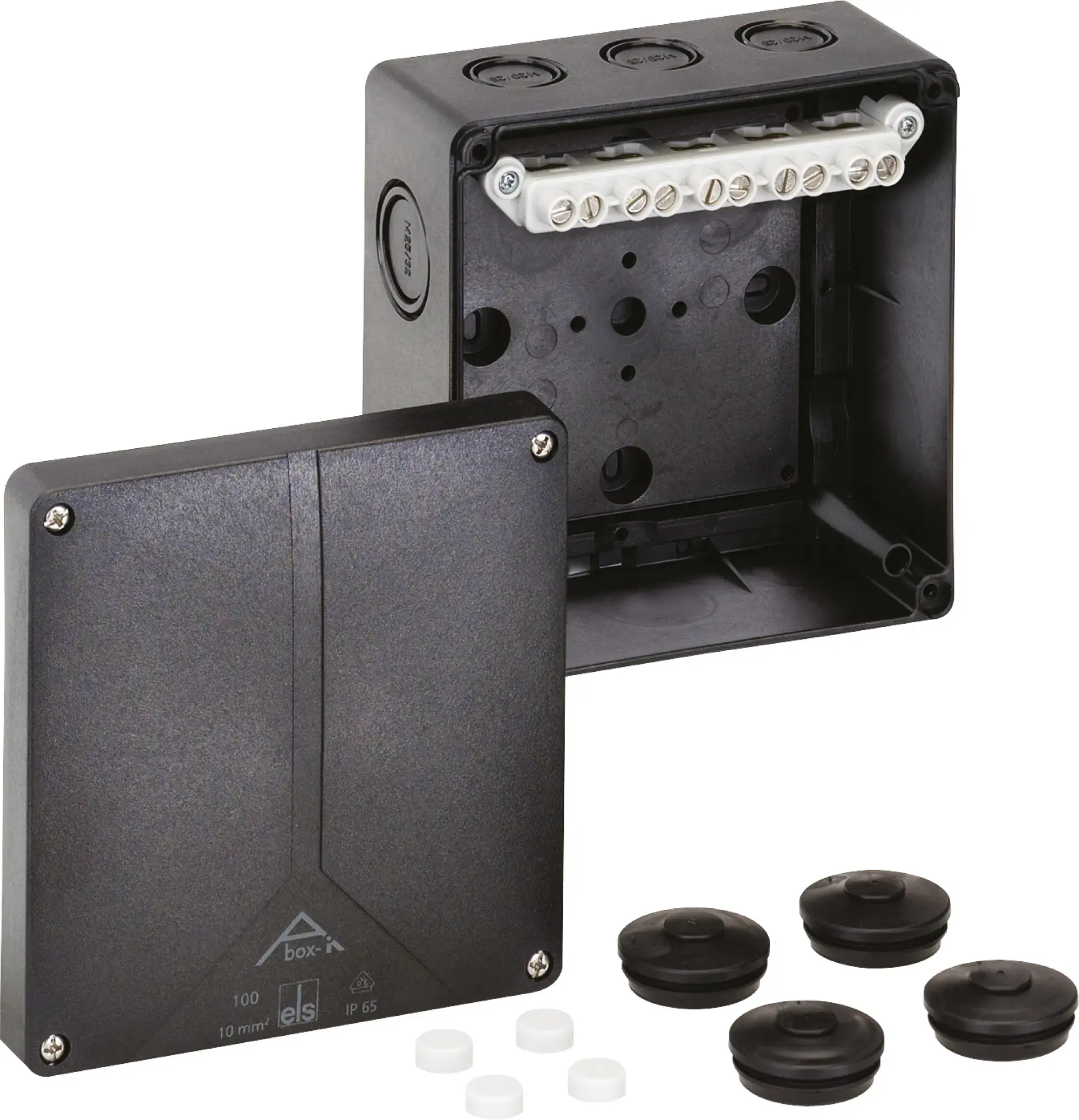 Spelsberg 49141001 Junction box, Type of protection IP65, max. 10², Impact strength IK08, Protection class II, Ui 690V AC, DLG, DNV, VDE, Halogen free (img_001)