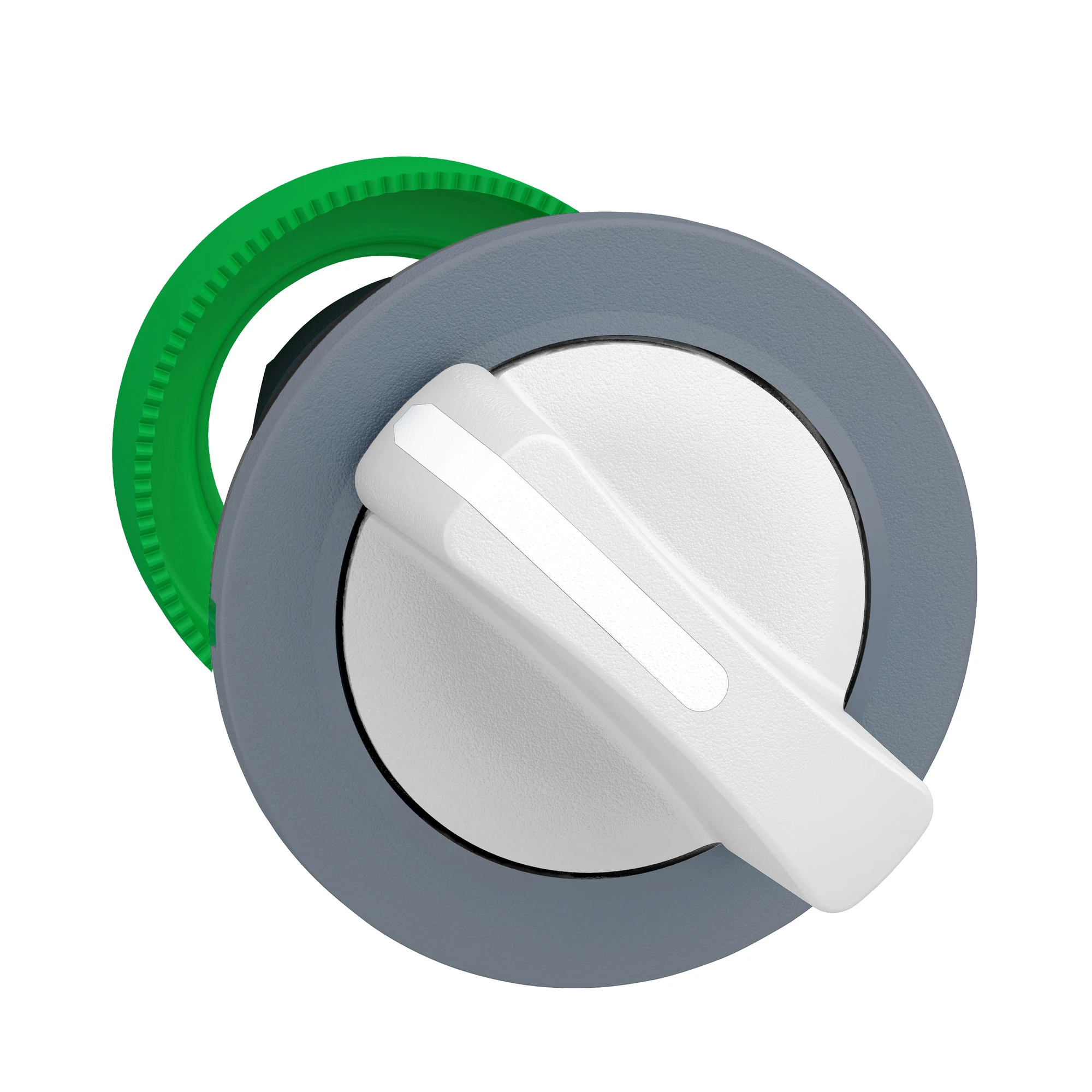Schneider Electric ZB5FD401C0 Selector Switch, Front Element, Harmony XB5F, Plastic, 30mm, Light Grey, White, 2 Positions, Momentary (img_001) Schneider Electric ZB5FD401C0 Selector Switch, Front Element, Harmony XB5F, Plastic, 30mm, Light Grey, White, 2 Positions, Momentary (img_001)