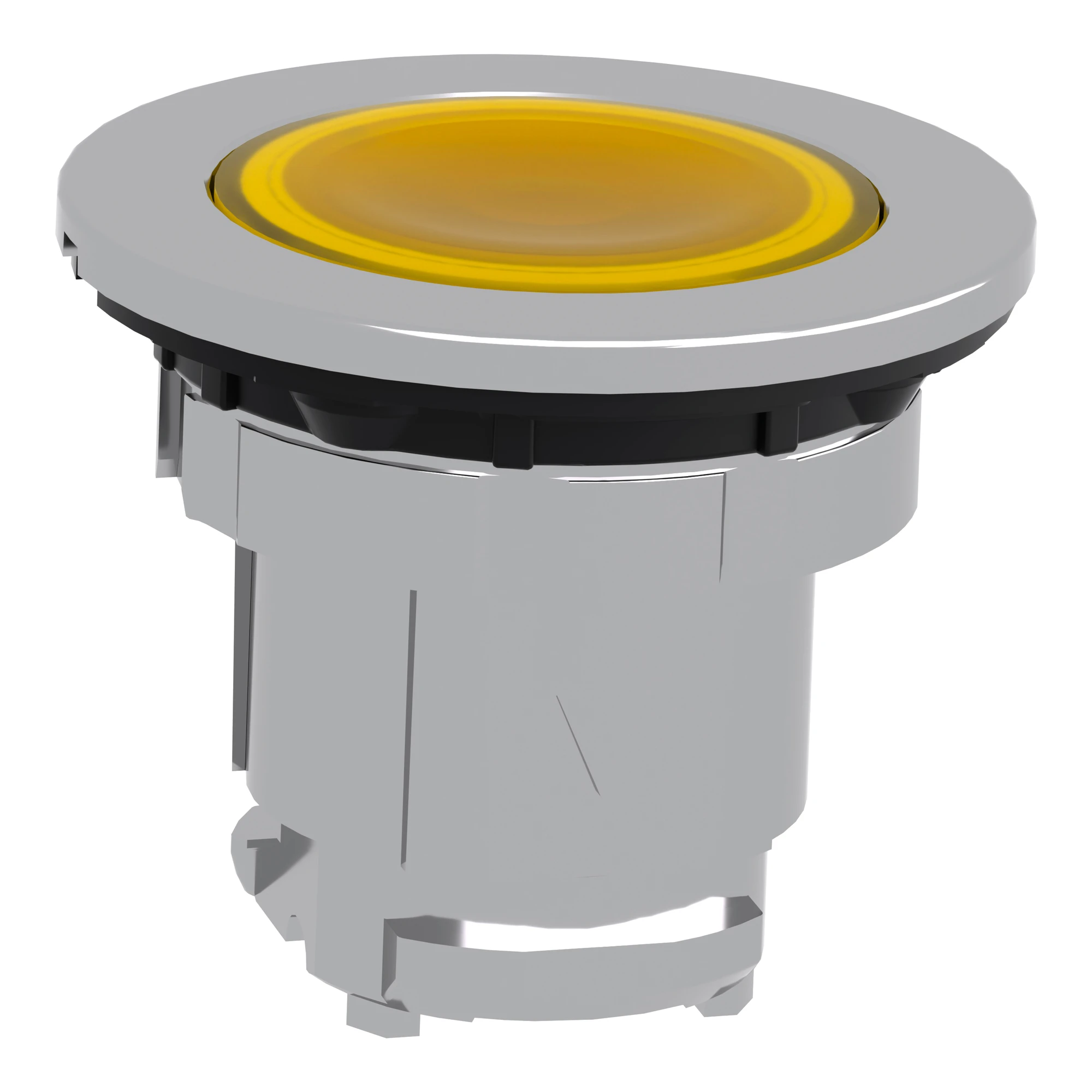 Schneider Electric ZB4FW383 Illuminated push-button, front element, Harmony XB4F, metal, 30mm, yellow, unmarked, momentary, for universal LED (img_004)