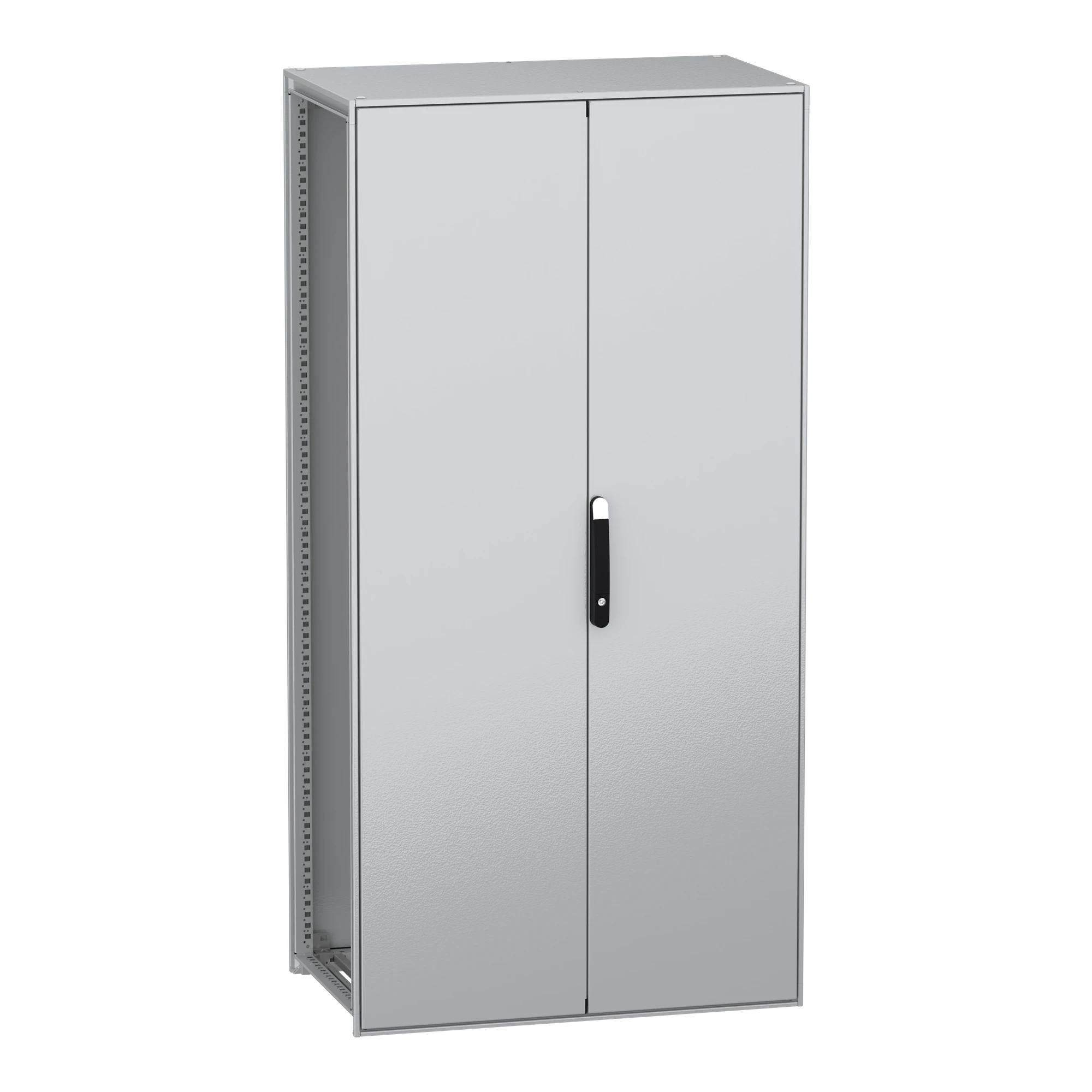 Schneider Electric NSYSFN2010602D Floor standing enclosure, PanelSeT SFN, made of decarbonized steel, without mounting plate, assembled, 2000x1000x600mm, 2 doors, IP55 (img_001)