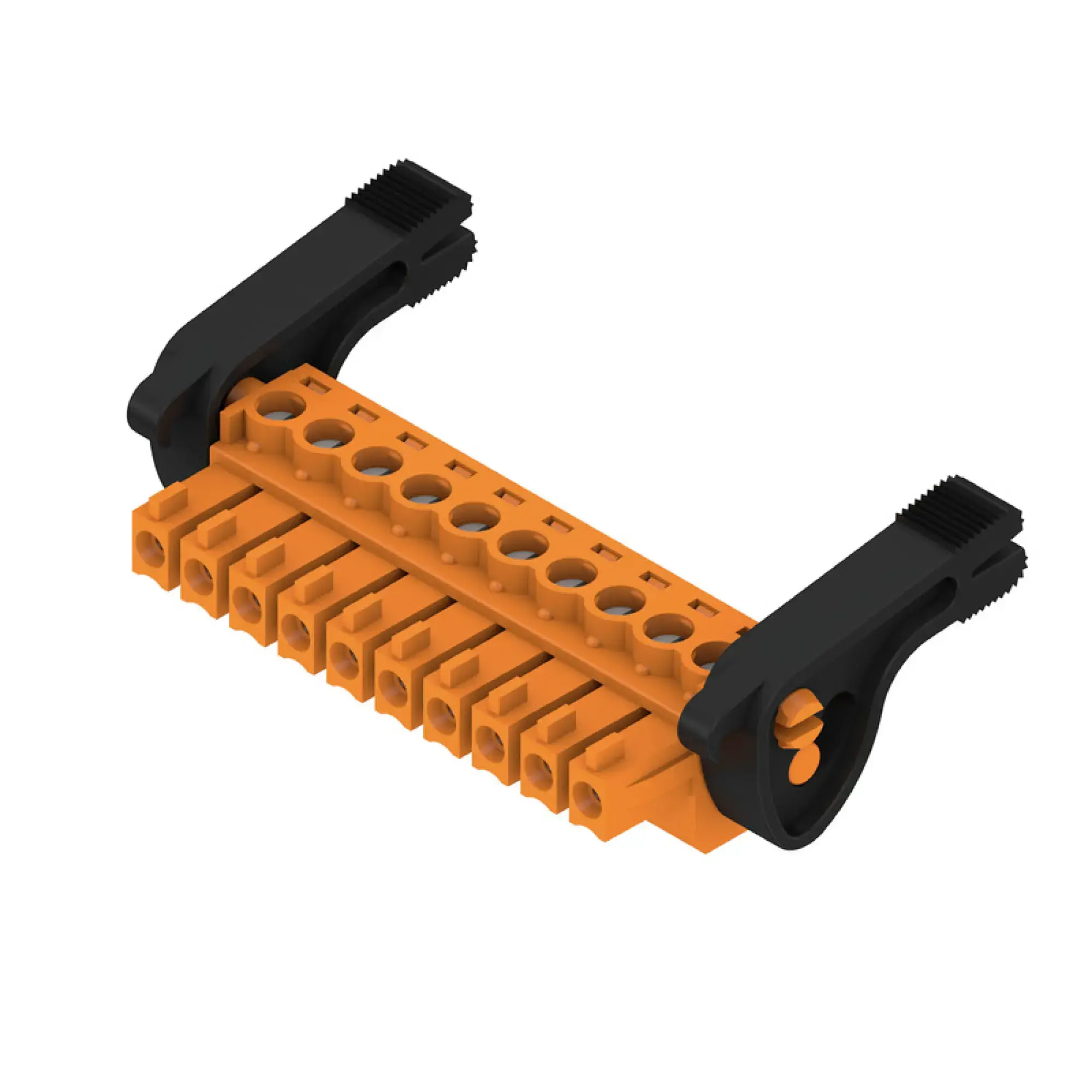 Weidmüller 2442400000 PCB connector (wire connection), 160 V, 17.5 A, Pitch in mm: 3.81, 1.5 mm², Number of poles: 10, Clamping yoke connection, Box (img_001)