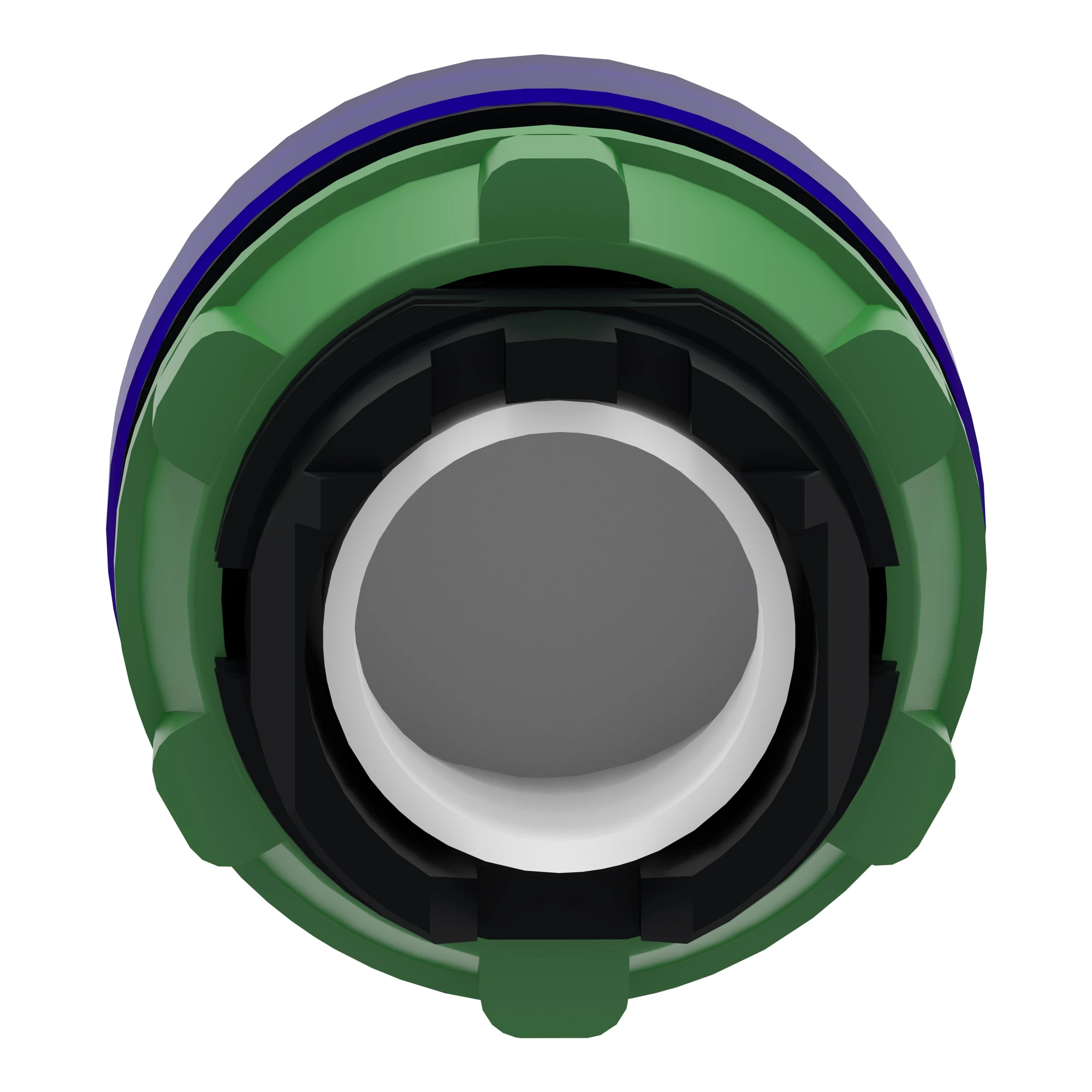 Schneider Electric ZB5AV063S Signal indicator, front element, Harmony XB5, plastic, 22mm, blue, for universal LEDs, grooved dome (img_003)