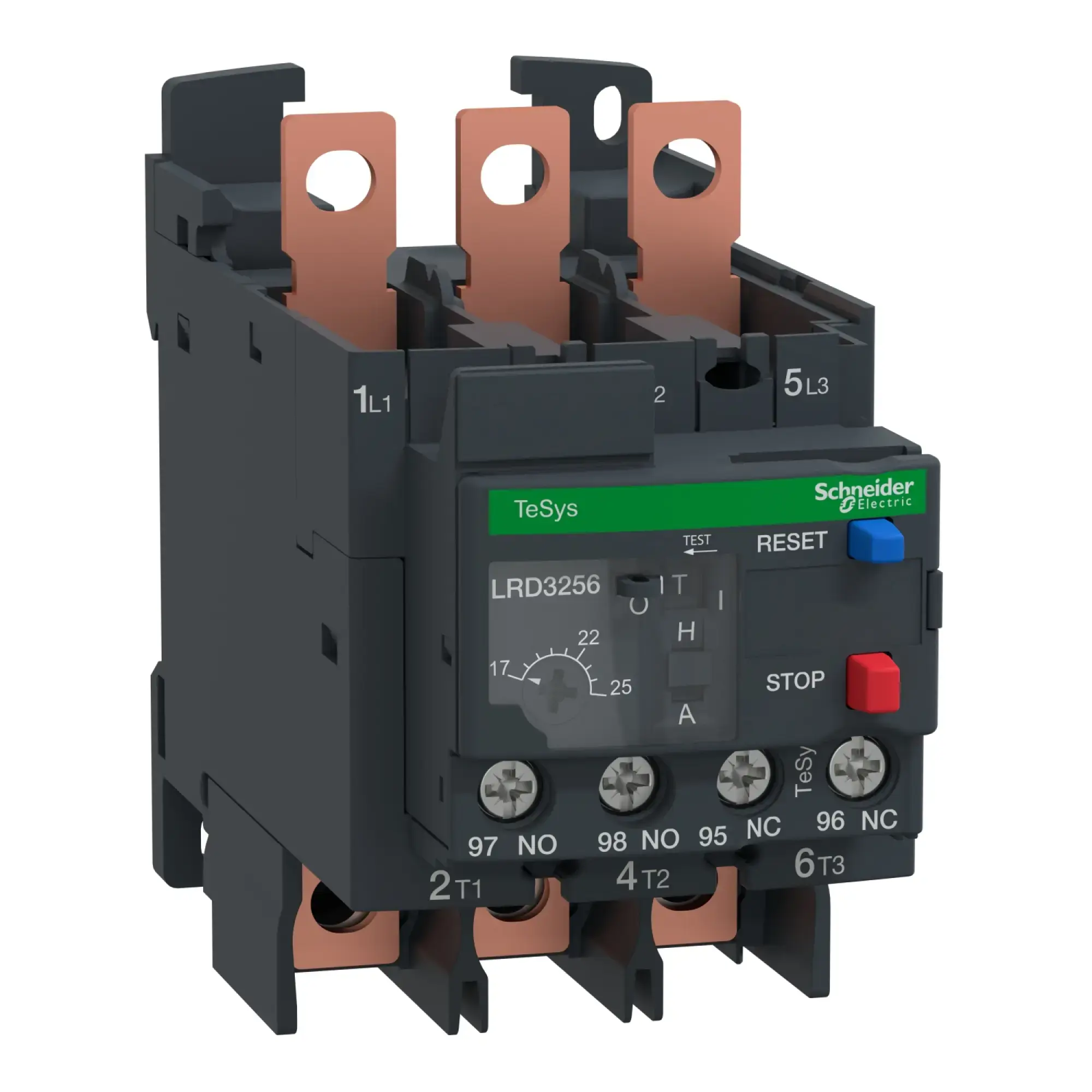 Schneider Electric LRD3256 Motor Protection Relay, 17-25A, 1NO+1NC, Class 10A, Ring Terminal Connection (img_004)