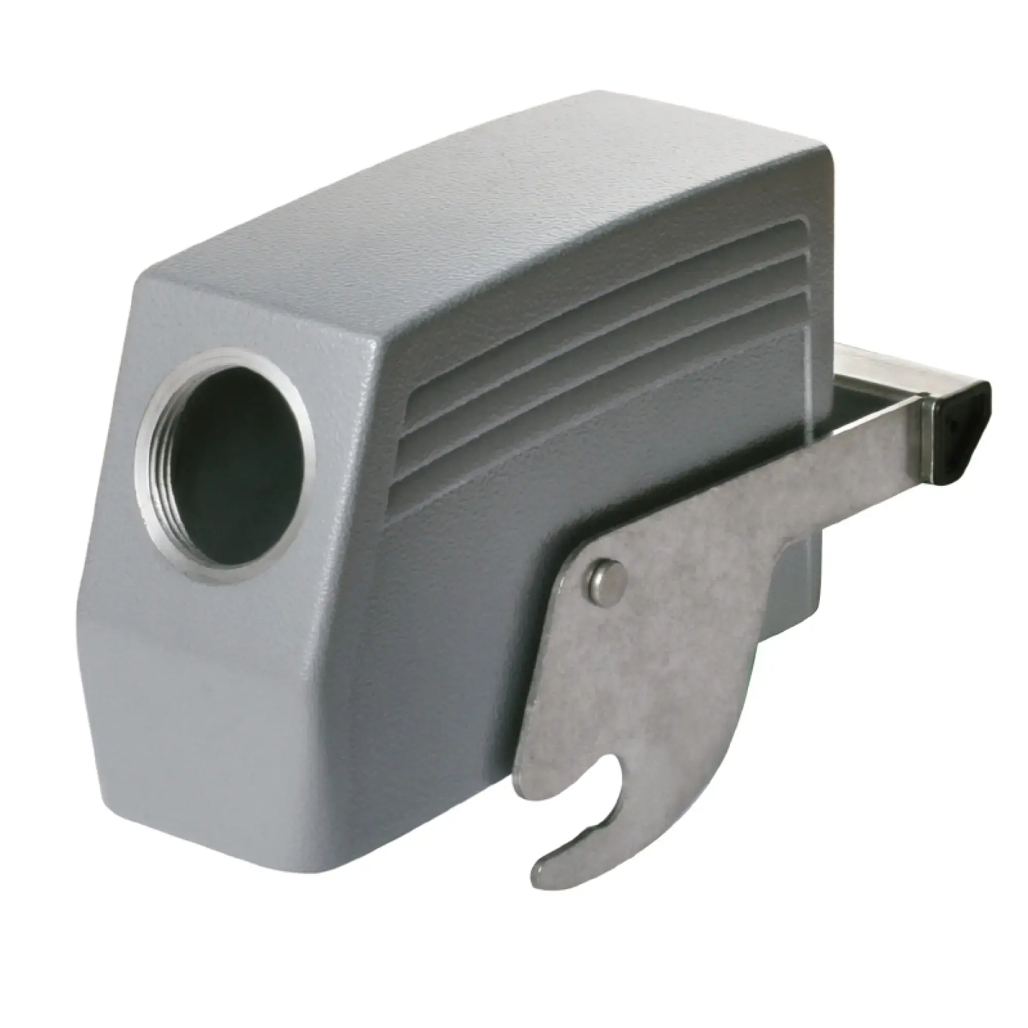 Weidmüller 1663370000 Housing (industry plug-in connectors), Cable entry from side, Plug housing, Central locking at the top, Size: 8, IP65 (in plugged condition) (img_001)