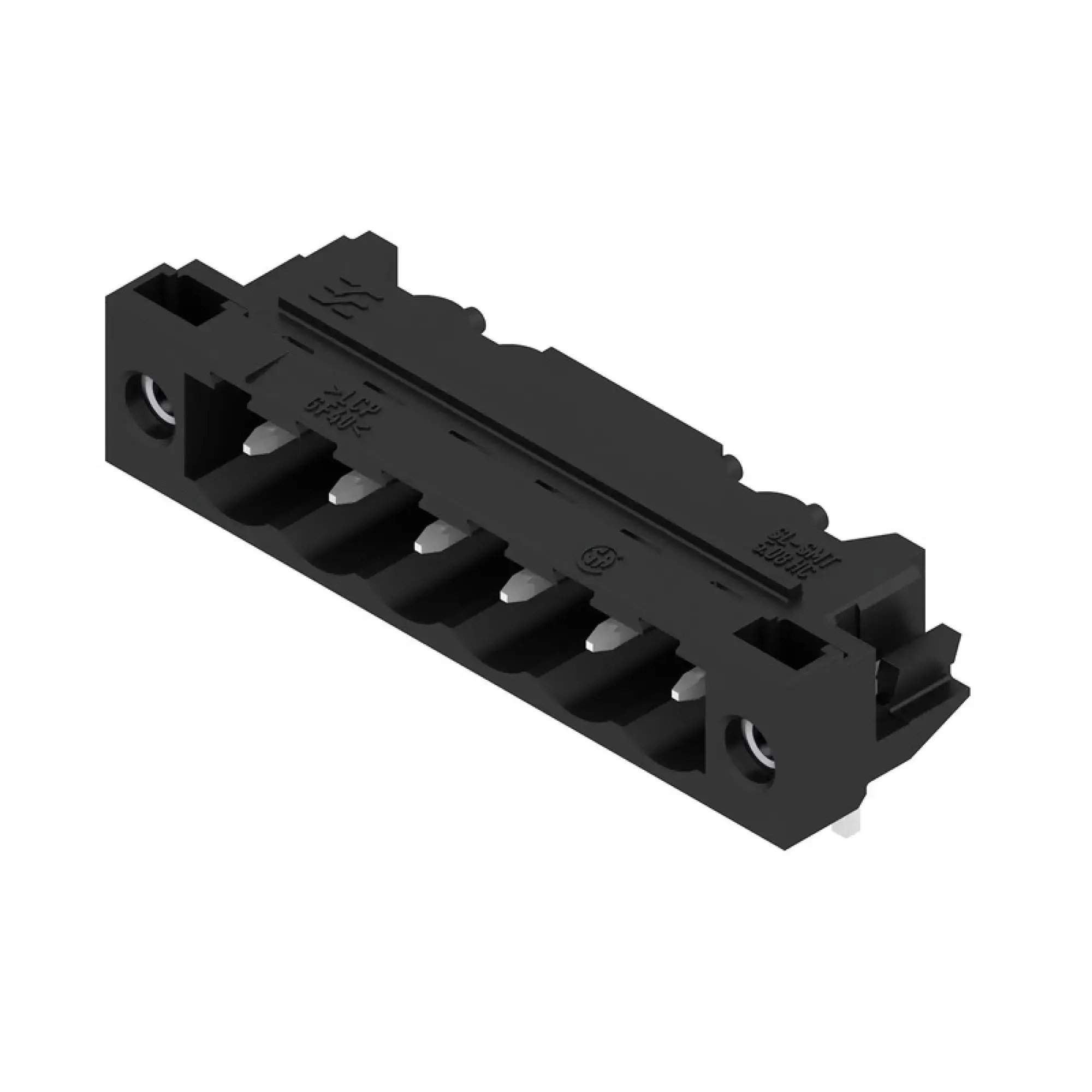 Weidmüller 1780450000 PCB connector (board connection), 320 V, 27.5 A, Pitch in mm: 5.08, Number of poles: 6, THT/THR solder connection, Box (img_001) Weidmüller 1780450000 PCB connector (board connection), 320 V, 27.5 A, Pitch in mm: 5.08, Number of poles: 6, THT/THR solder connection, Box (img_001)