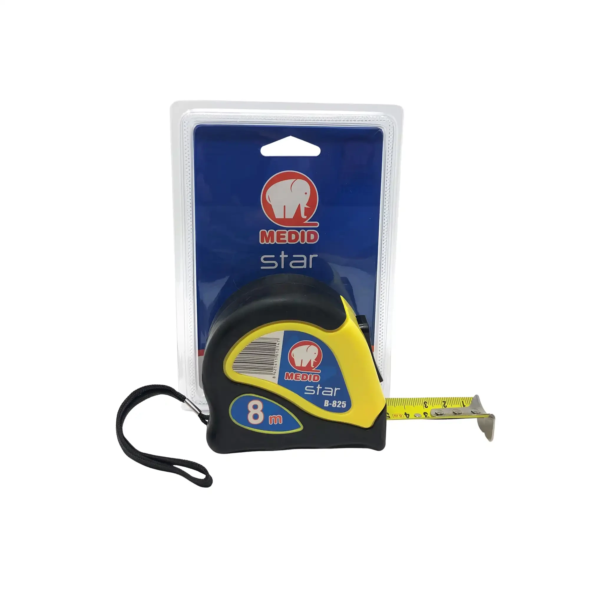 MEDID B825 Tape measure STAR, 2K housing, locking device and clip, unpacked 5m x 25 mm (img_003) MEDID B825 Tape measure STAR, 2K housing, locking device and clip, unpacked 5m x 25 mm (img_003)