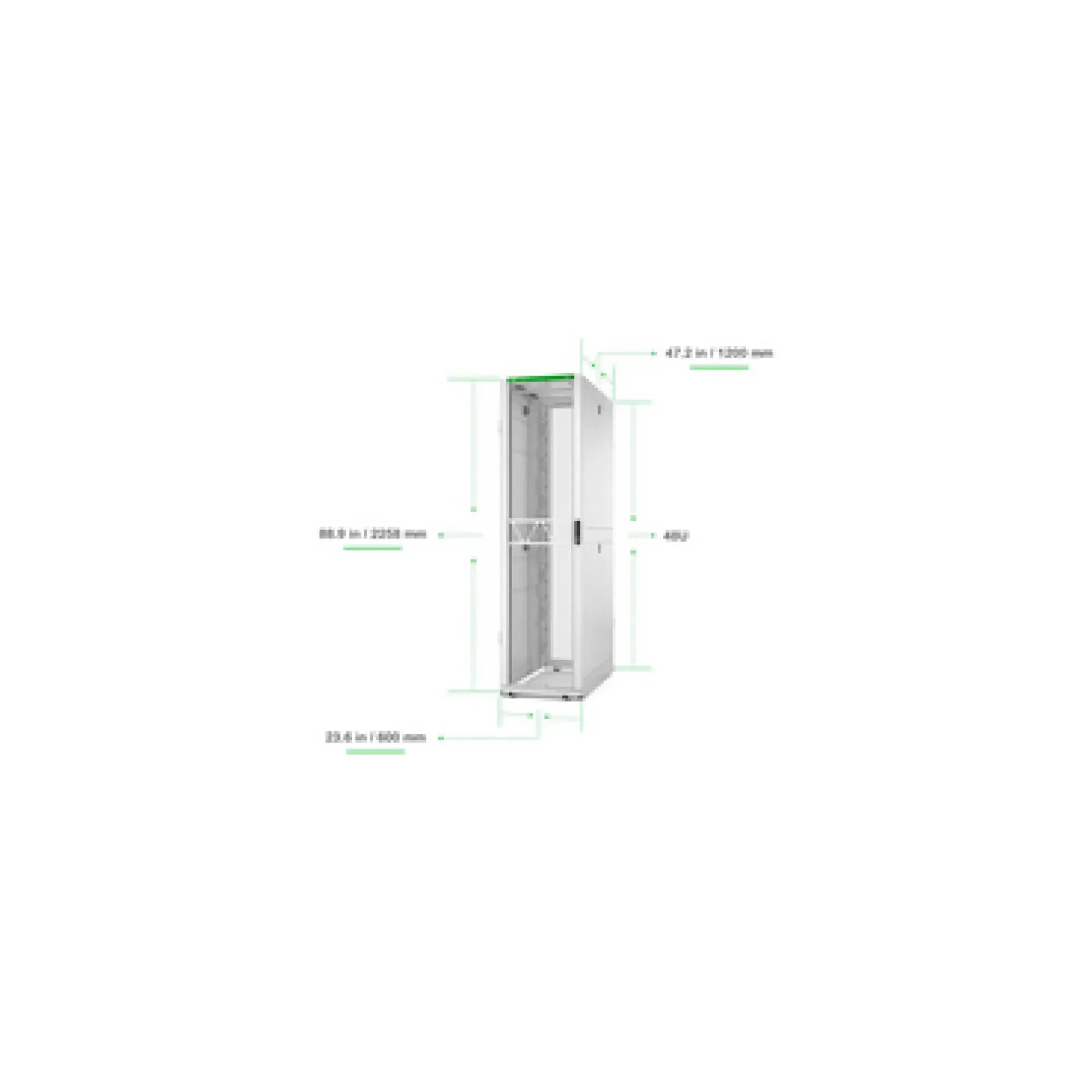 APC AR3307W2 APC NetS HElter SX Server Rack Gen 2, 48 HE, 2258H x 600W x 1200D mm, mit Seitenwänden, Weiß (img_001)