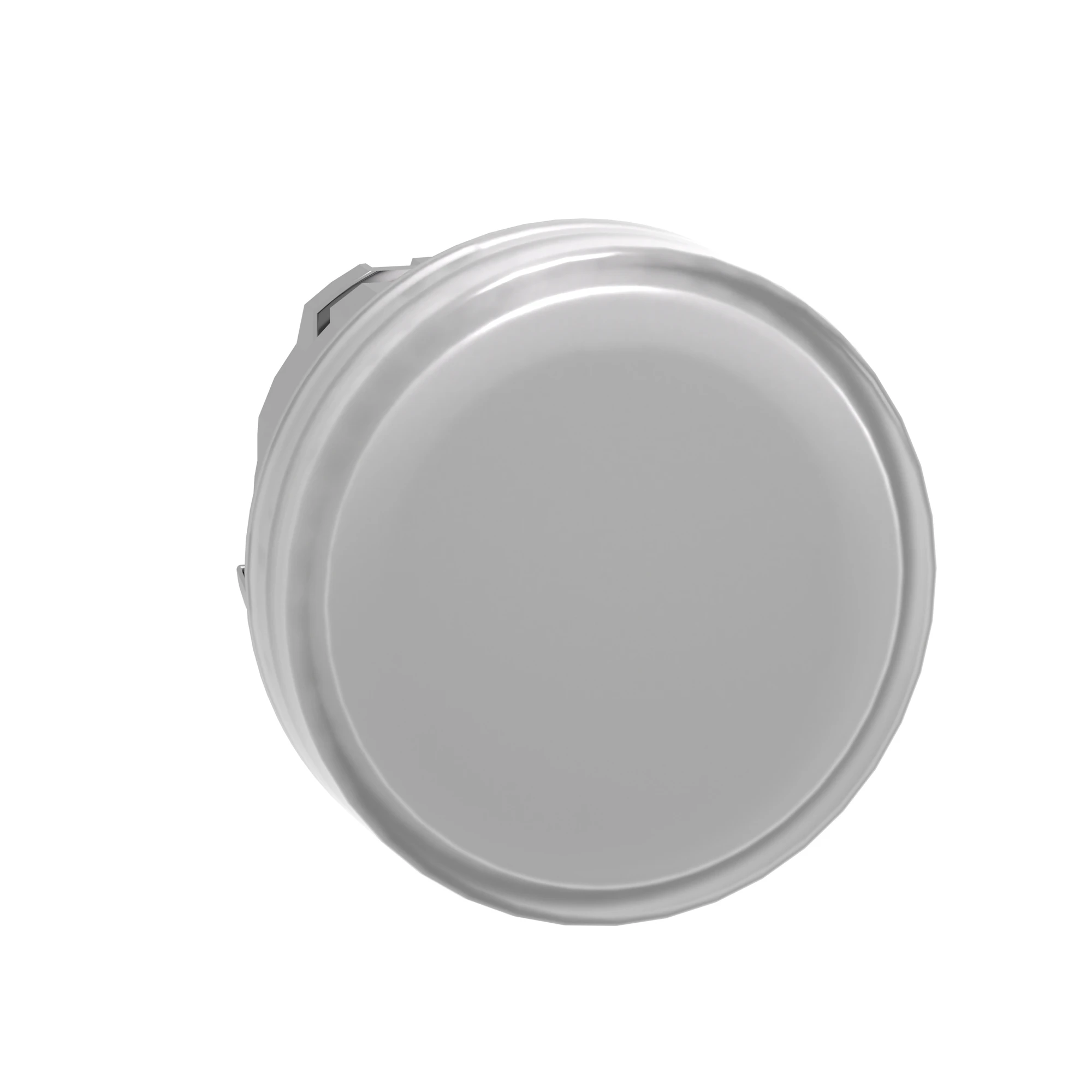 Schneider Electric ZB4BV013E Indicator light, front element, Harmony XB4, metal, 22mm, white, for universal LED, smooth dome, for insert label (img_003)