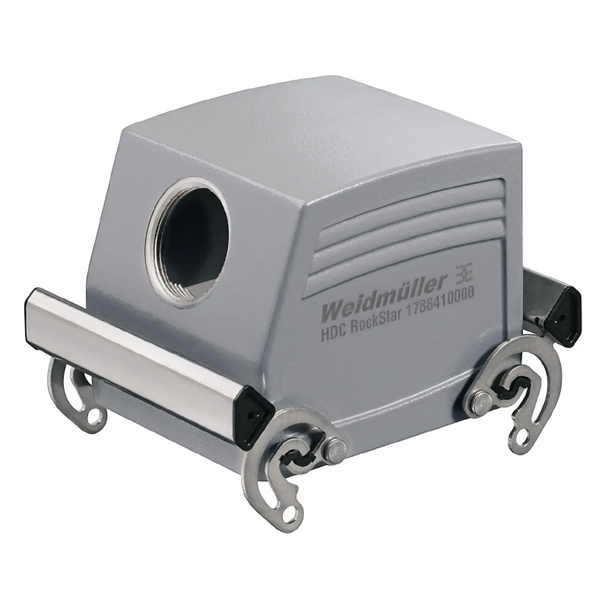 Weidmüller 1788410000 Housing (industry plug-in connectors), Cable entry from side, Plug housing, Side-locking clamp on upper side, Size: 10, IP65 (in plugged condition) (img_001)