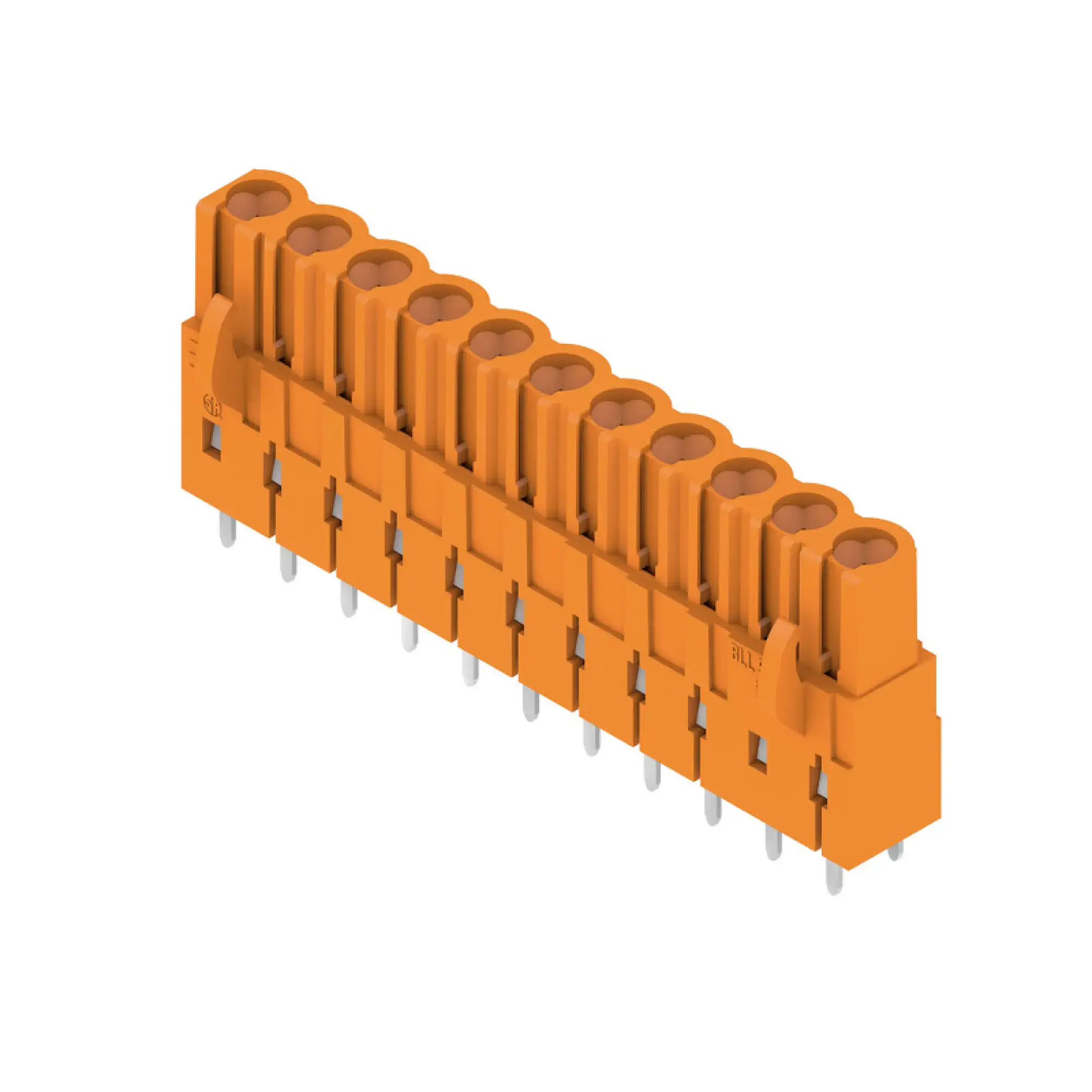 Weidmüller 1630800000 PCB connector (board connection), 320 V, 23 A, Pitch in mm: 5.08, Number of poles: 11, THT solder connection, Box (img_001)
