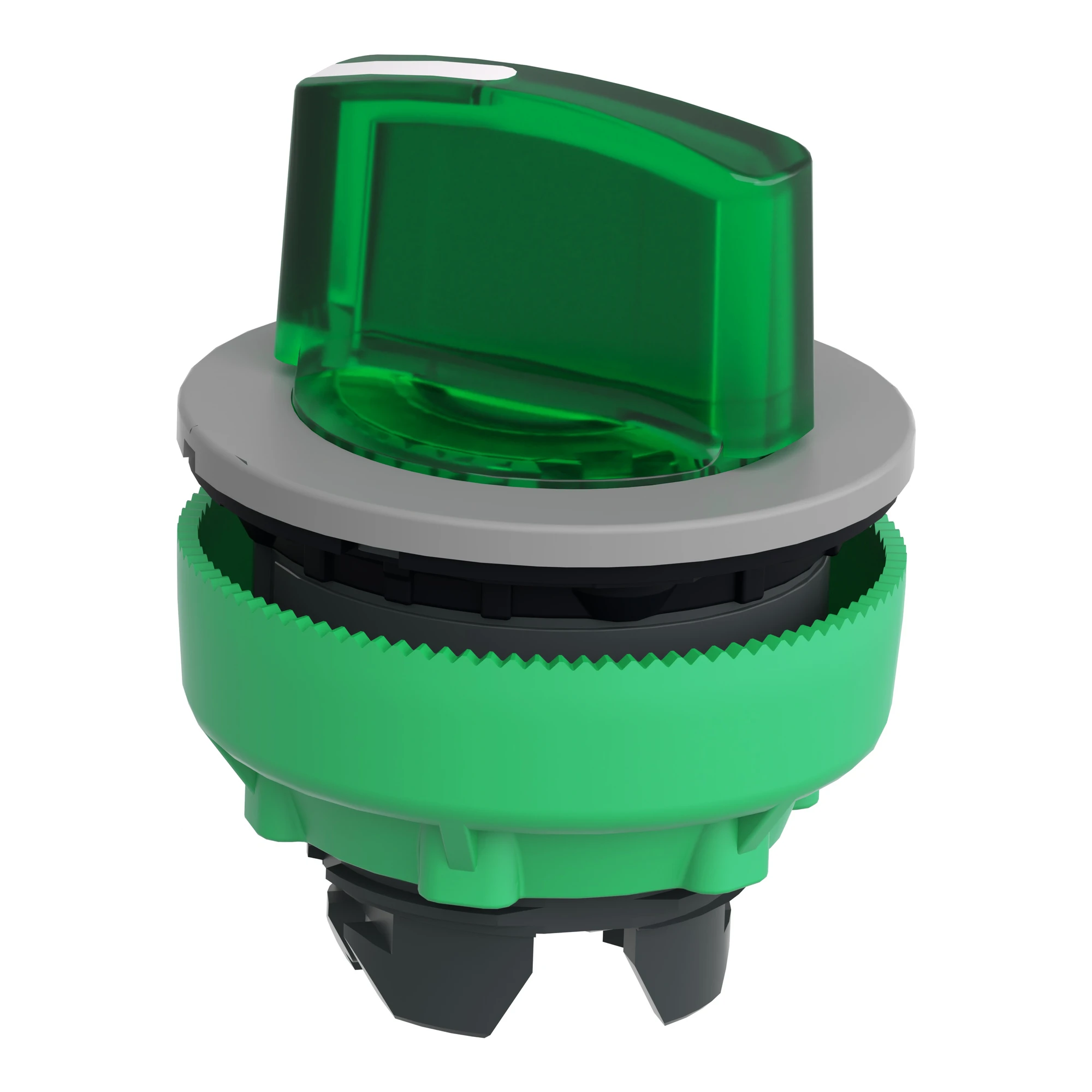Schneider Electric ZB5FK1433C0 Illuminated Selector Switch, Front Element, Harmony XB5F, Plastic, 30mm, Green, for Universal LED, 2 Positions, Momentary (img_006)