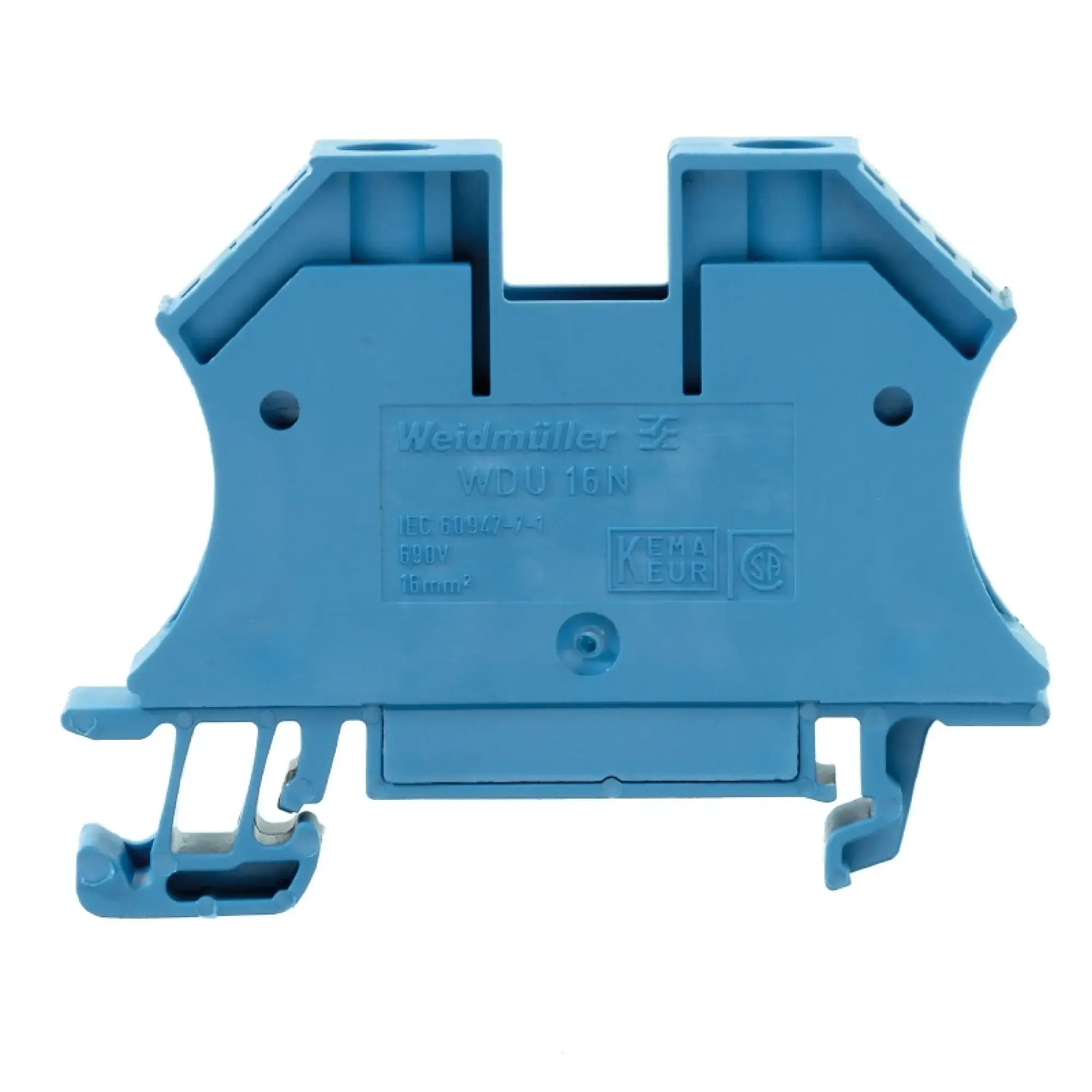Weidmüller 1036180000 Feed-through terminal block, Screw connection, blue, 16 mm², 76 A, 690 V, Number of connections: 2 (img_001)