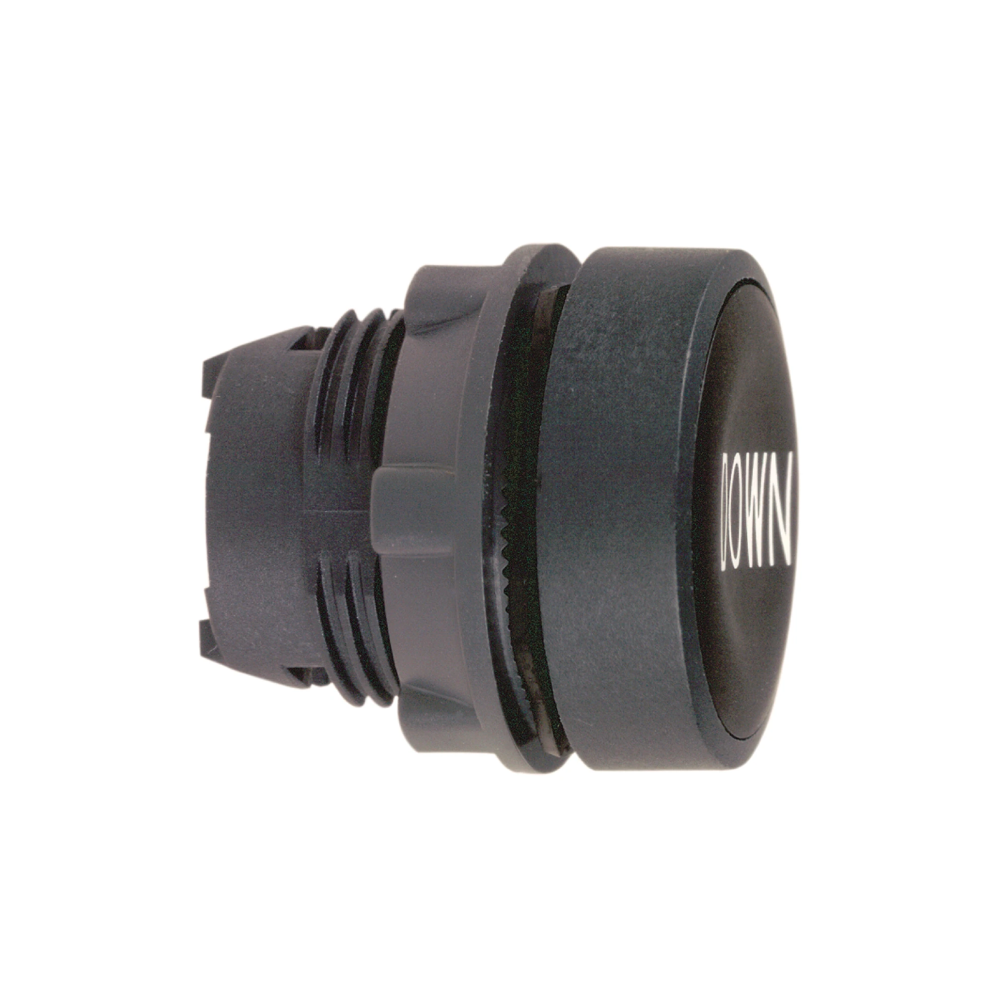 Schneider Electric ZB5AA344 Pushbutton, Front Element, Harmony XB5, Plastic, 22mm, Black, Labeled DOWN, Momentary (img_001) Schneider Electric ZB5AA344 Pushbutton, Front Element, Harmony XB5, Plastic, 22mm, Black, Labeled DOWN, Momentary (img_001)