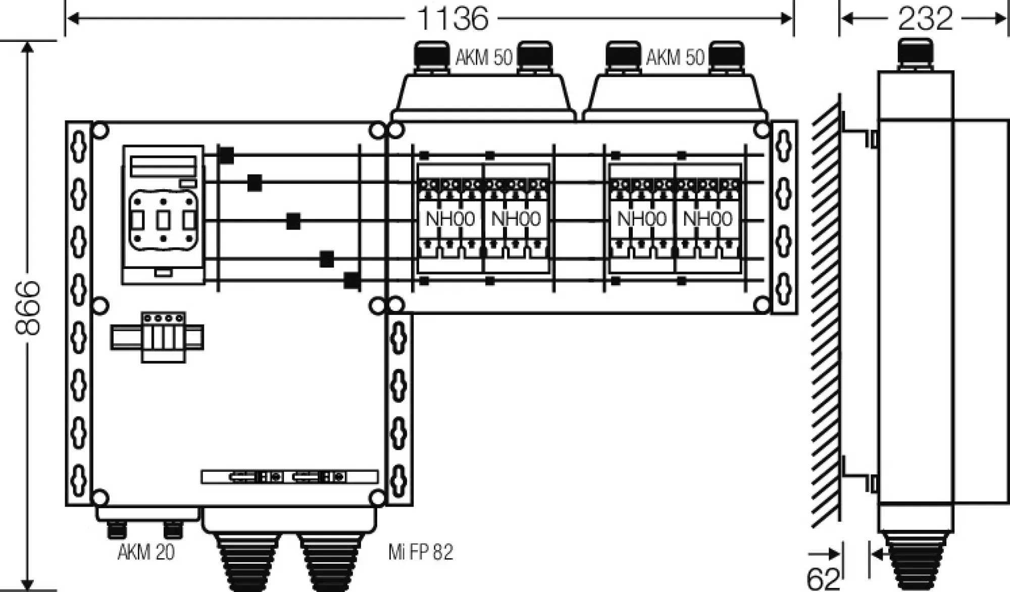 Hensel 20001510 anschlussfertiger Verteiler 4x3xNH 00 , 125 A, 5polige Sammelschiene 250 A Mi AS 9144 S (img_002) Hensel 20001510 anschlussfertiger Verteiler 4x3xNH 00 , 125 A, 5polige Sammelschiene 250 A Mi AS 9144 S (img_002)