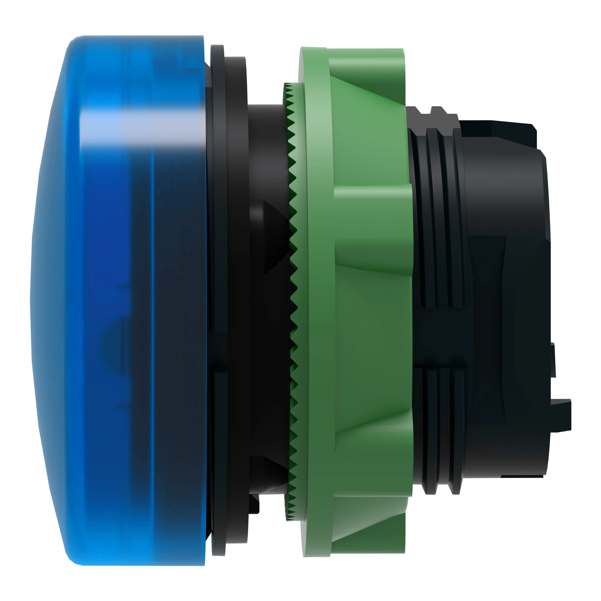 Schneider Electric ZB5AV063 Indicator light, front element, Harmony XB5, plastic, 22mm, blue, for universal LED, smooth dome (img_007)